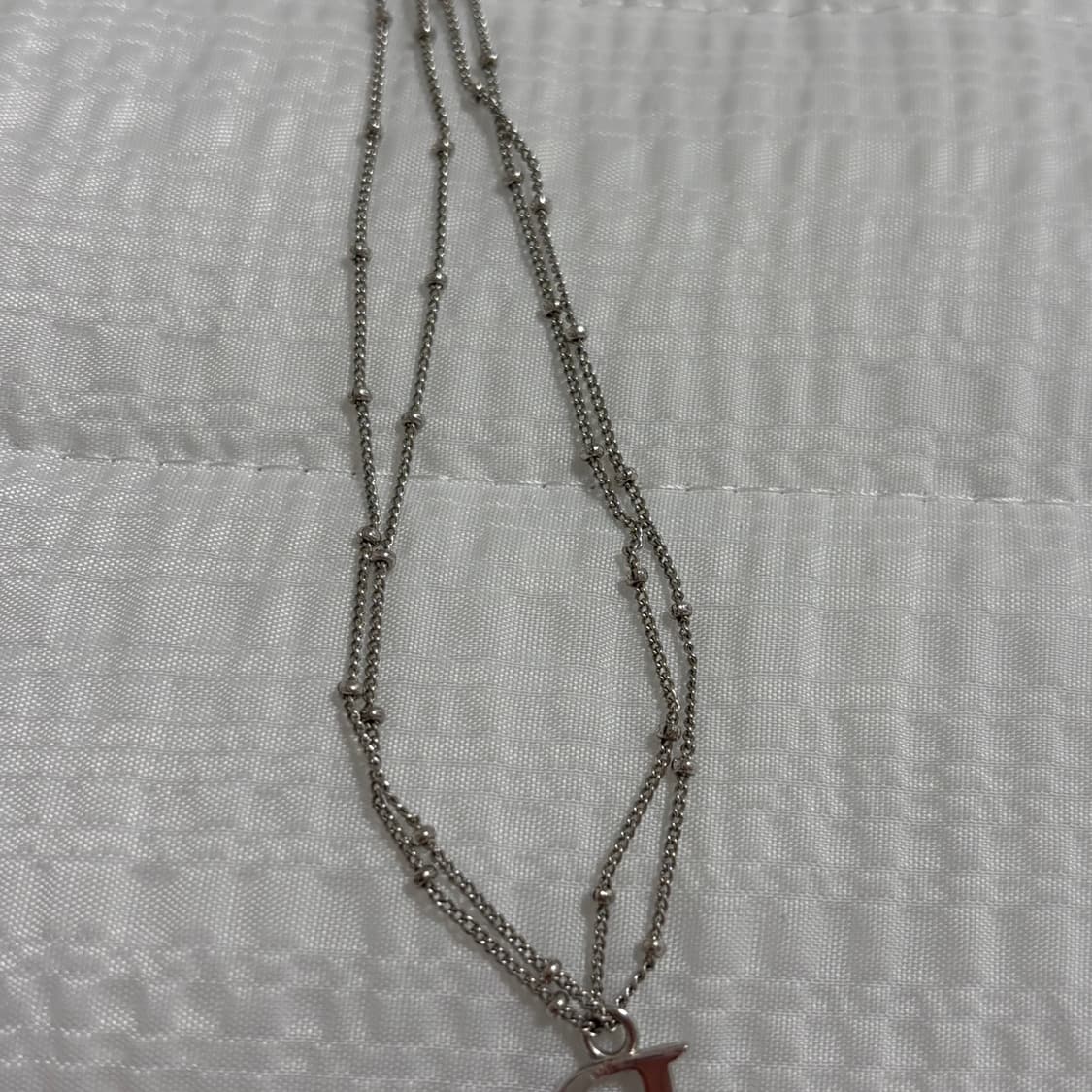 디올 빈티지 D 하트 목걸이 상품이미지3