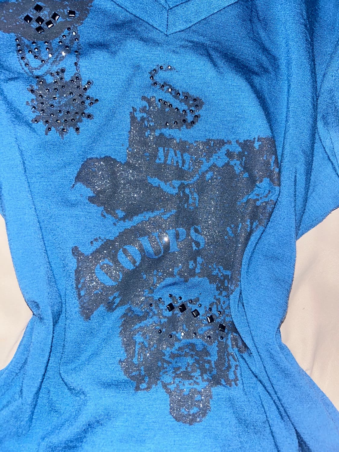 스터드 큐빅 글리터 롱슬리브 락시크 상품이미지4