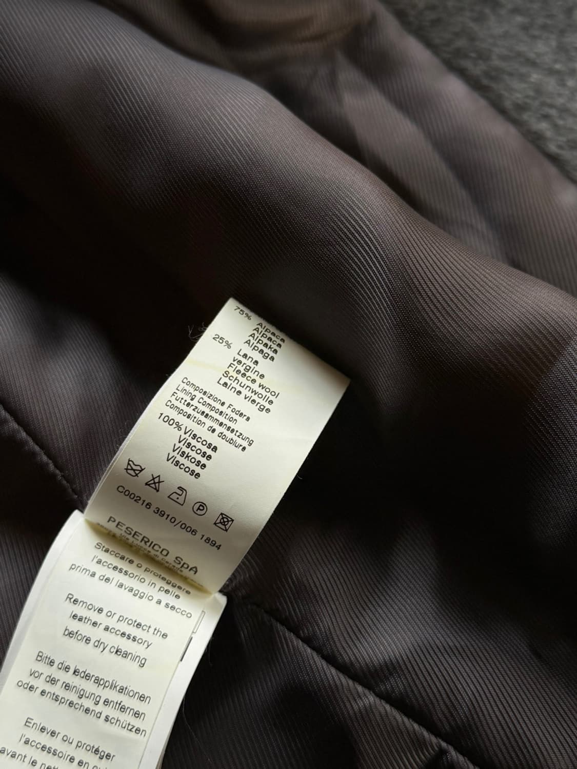 페세리코 알파카 버진울 코트 55 상품이미지9