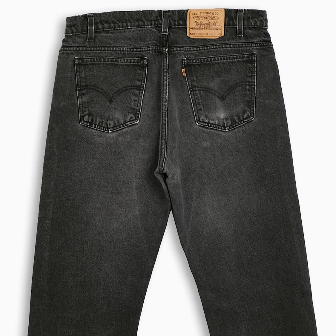 리바이스 505 오렌지탭 흑청 90s 34 인치 OR50536162 상품이미지6