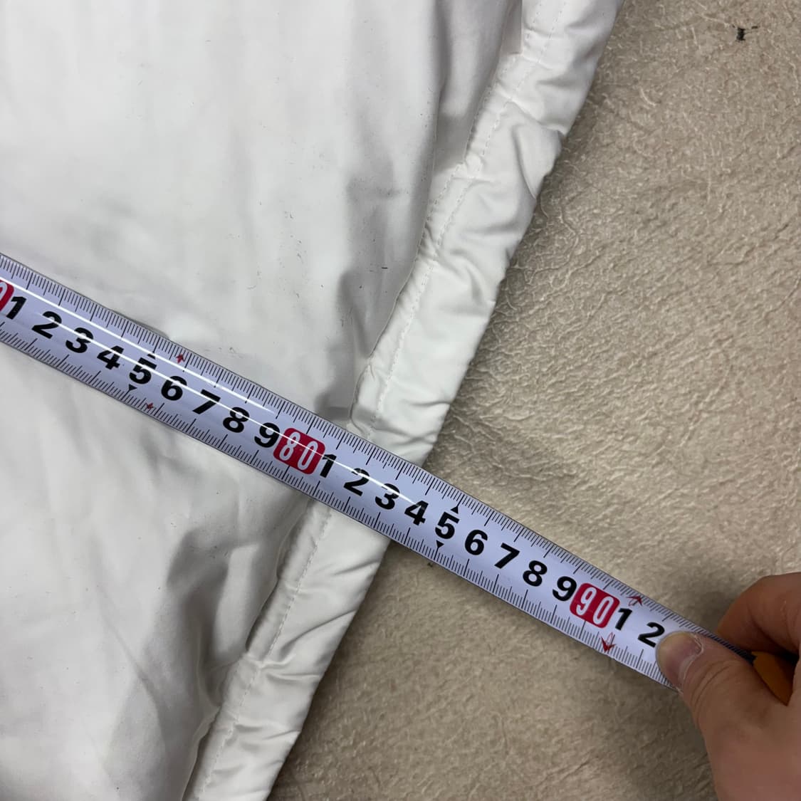 나이키 올드스쿨 스우시 화이트 패딩 상품이미지5