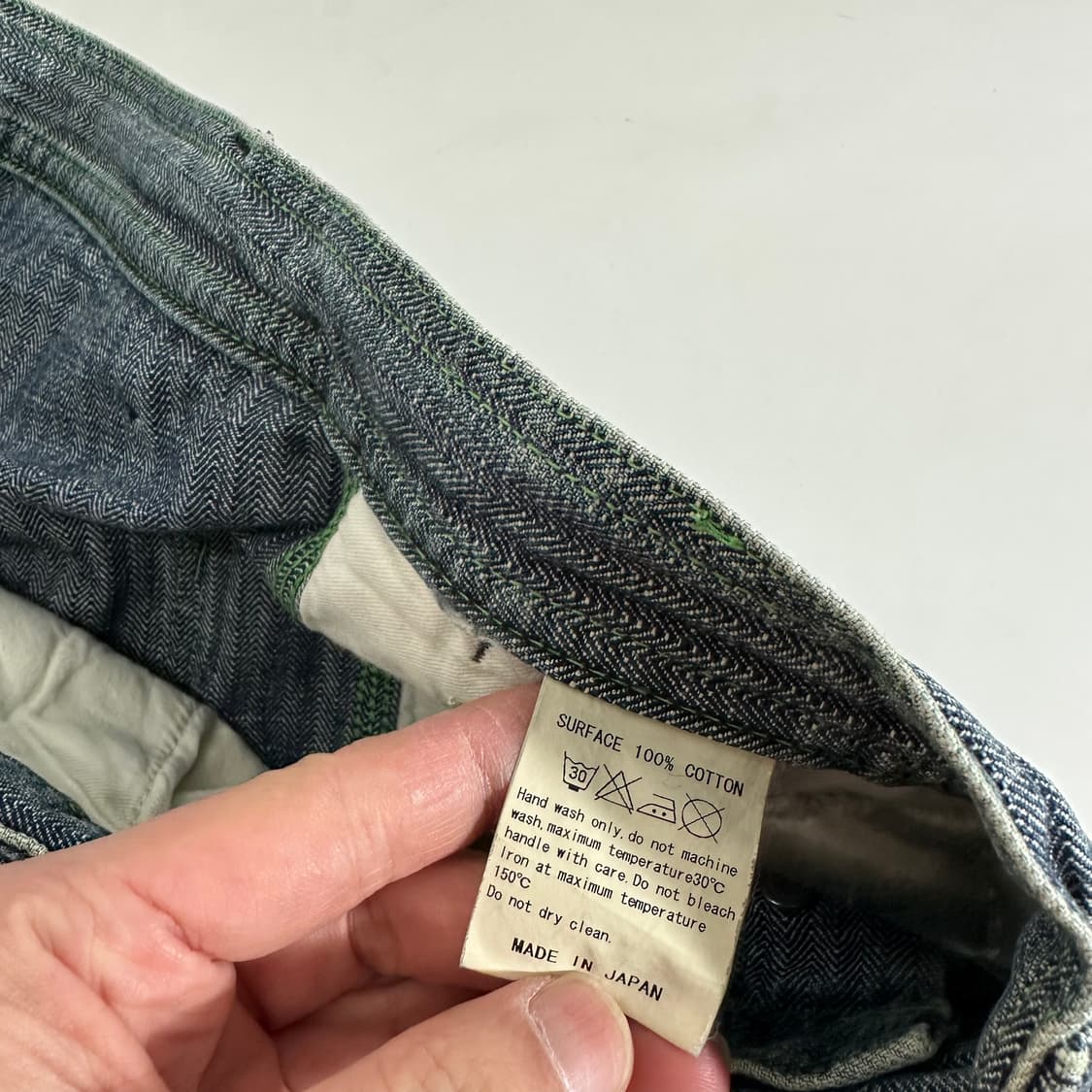 M 블루코 워크가먼츠 버튼플라이 9부 데님워크팬츠 상품이미지6