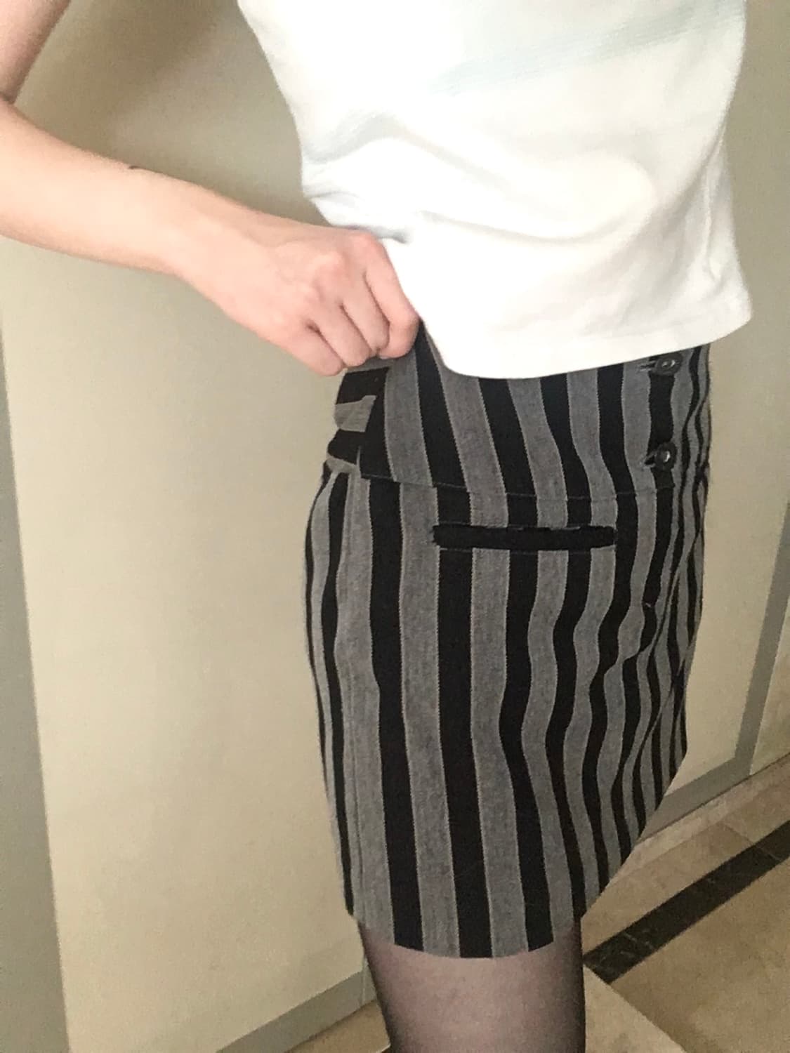 Stripe pattern mini skirt 상품이미지4