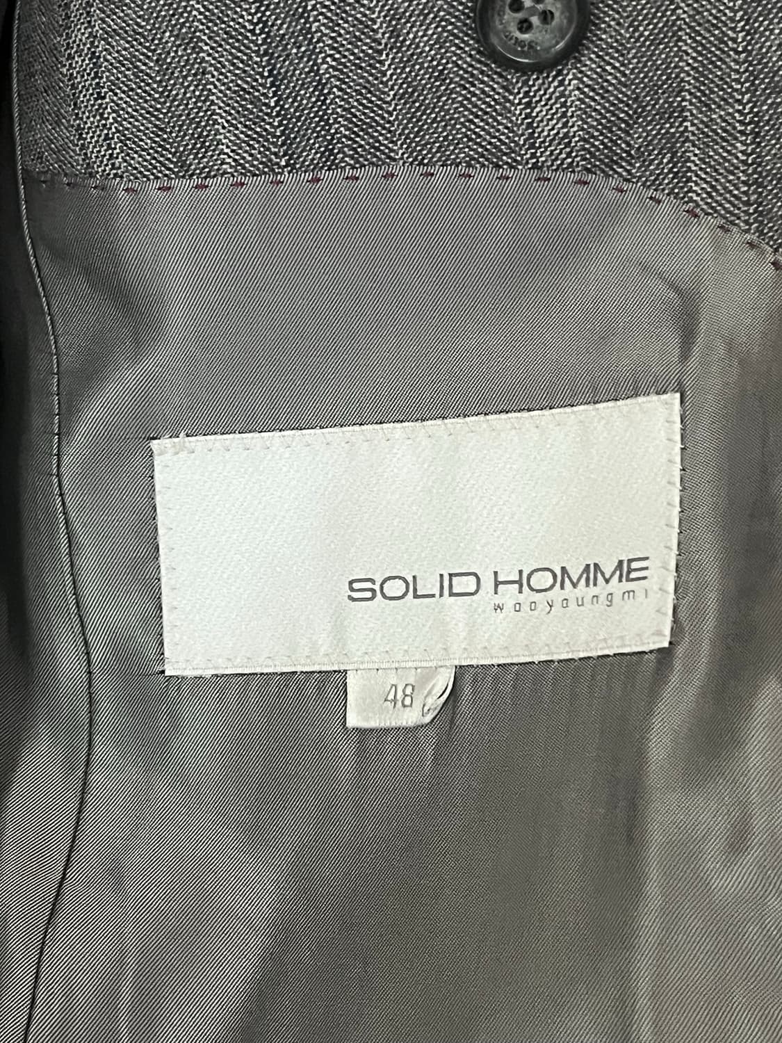 솔리드옴므 그레이 스트라이프 블레이저 (48) 상품이미지4