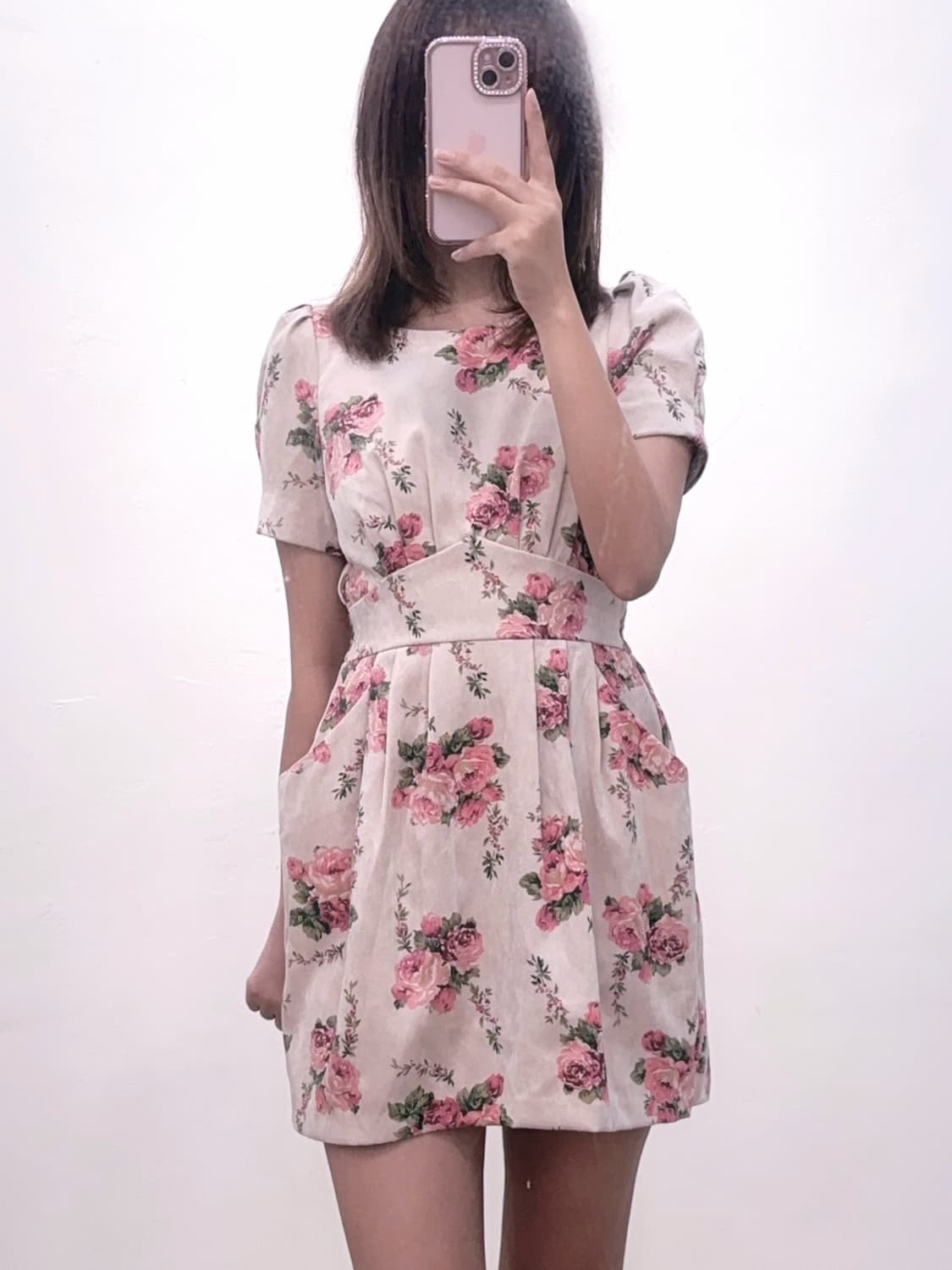 시크릿허니 시허니 플라워패턴 원피스 상품이미지1