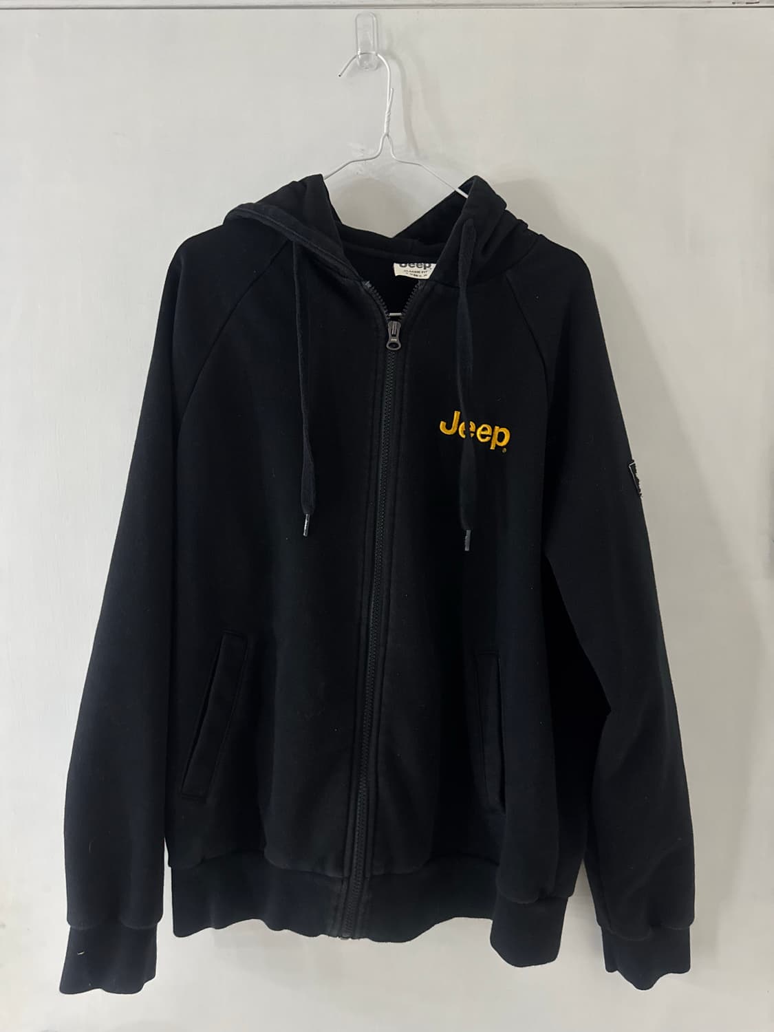 지프 옐로우 로고 후드집업 상품이미지5