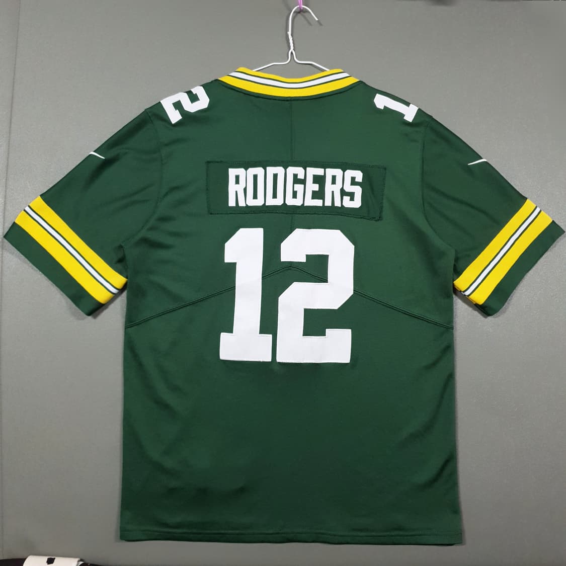 나이키 X NFL 그린베이 패커스 애런 로저스 반팔 럭비 져지 블록코어 상품이미지6