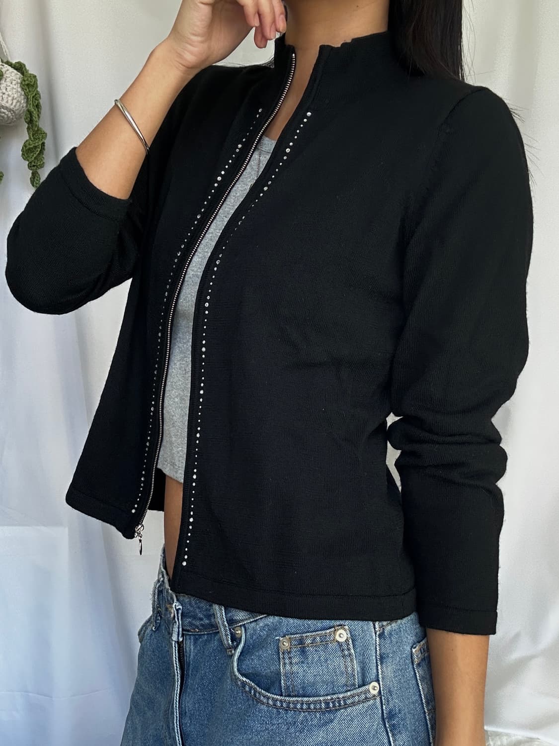 빈티지 울 풀집업 가디건 상품이미지1