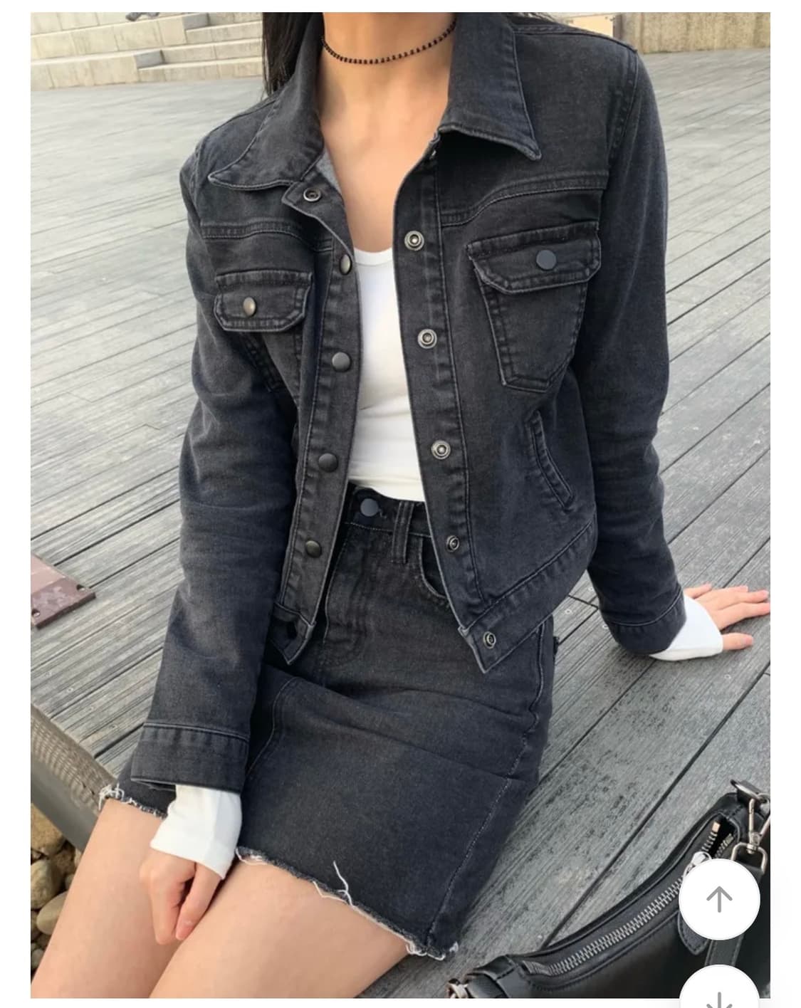 타임라인서울 흑청 데님 자켓 상품이미지1