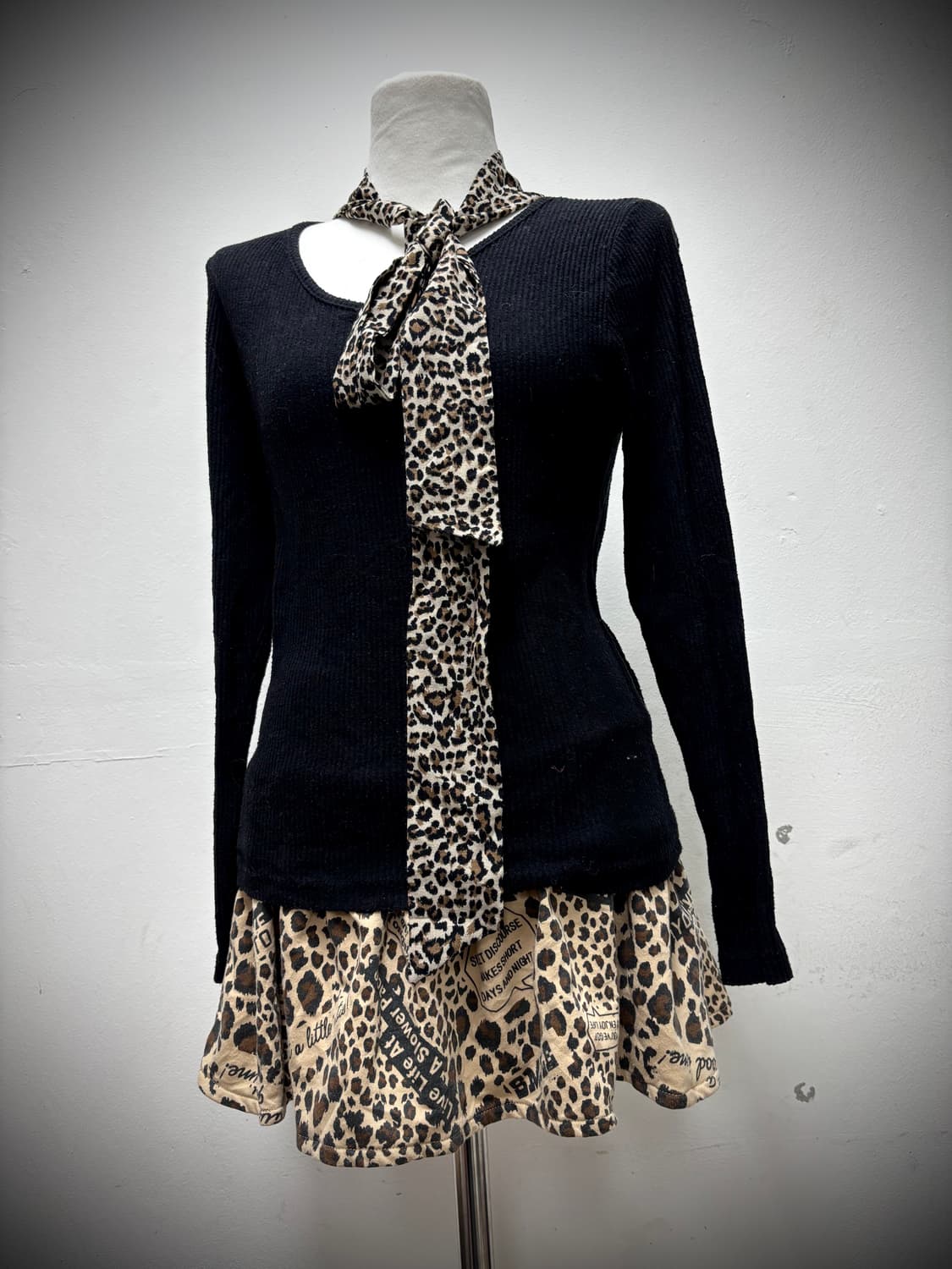 [GAL&Kitsch] Leopard The Rock Print Skir 상품이미지2