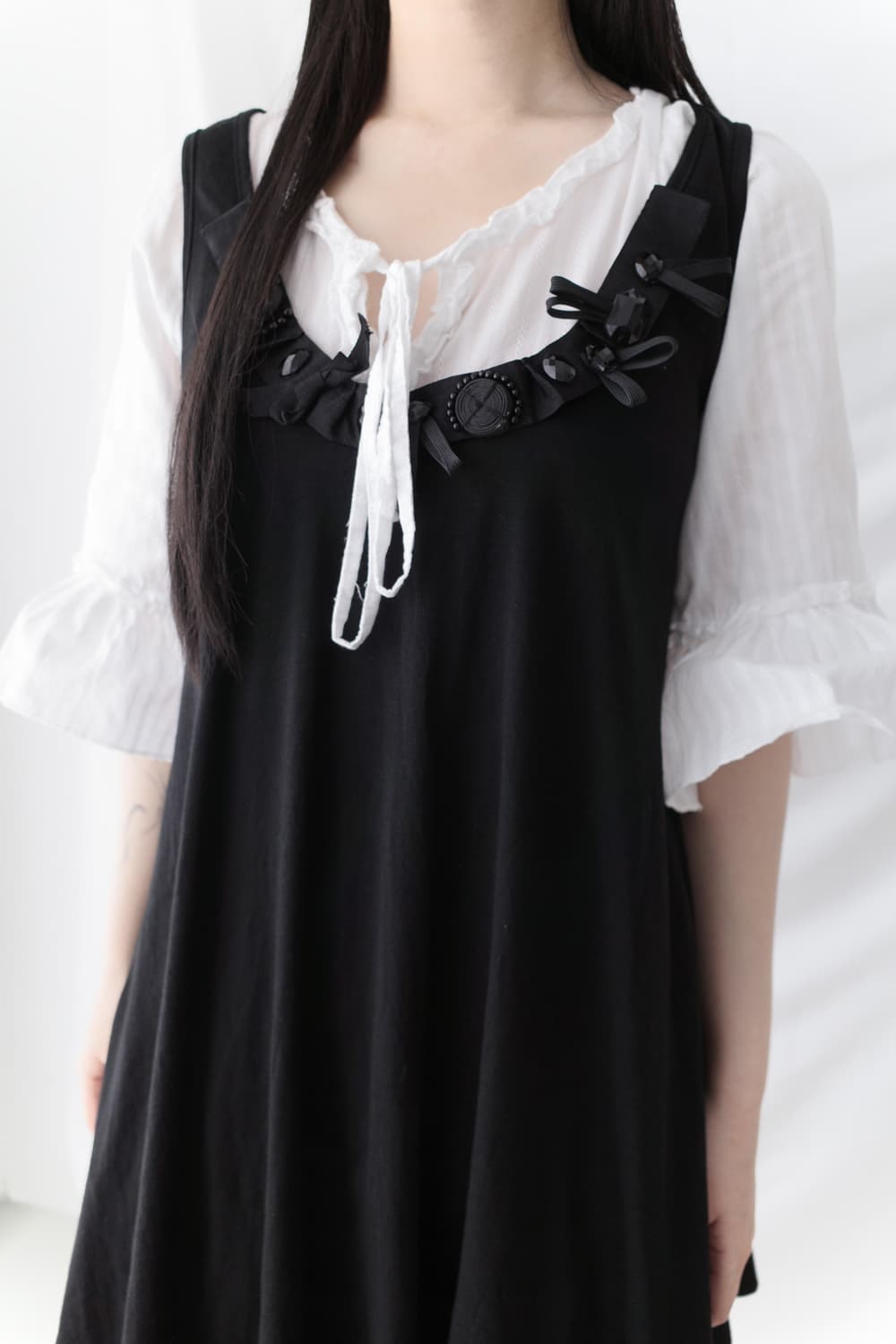 beads sleeveless one-piece  상품이미지4