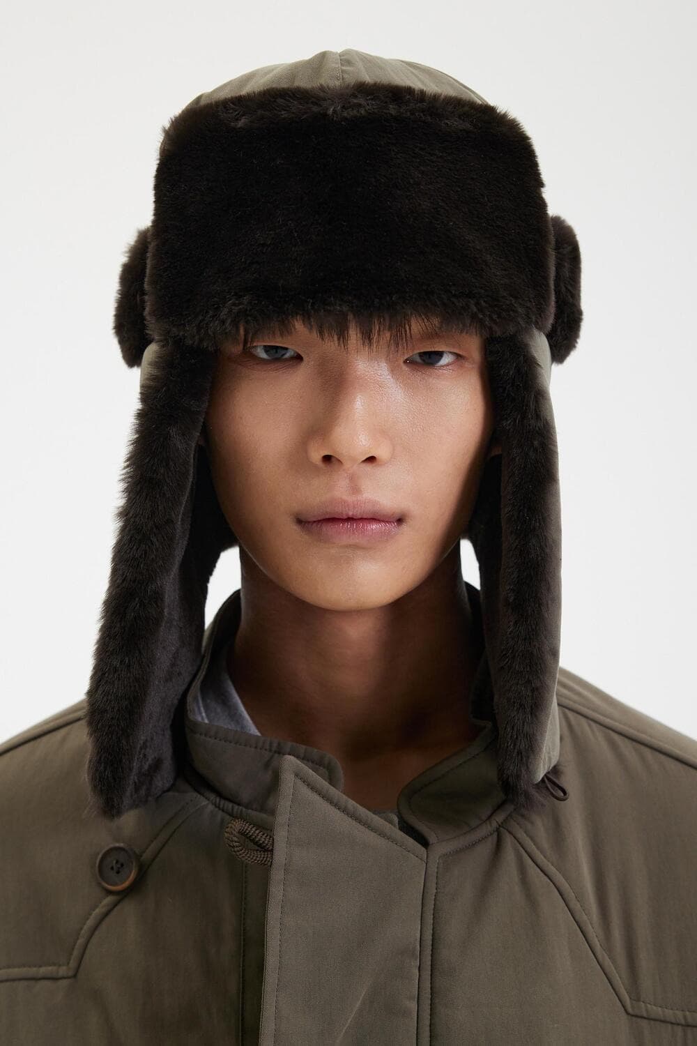 애프터프레이 에비에이터 트래퍼 햇 카키 상품이미지1