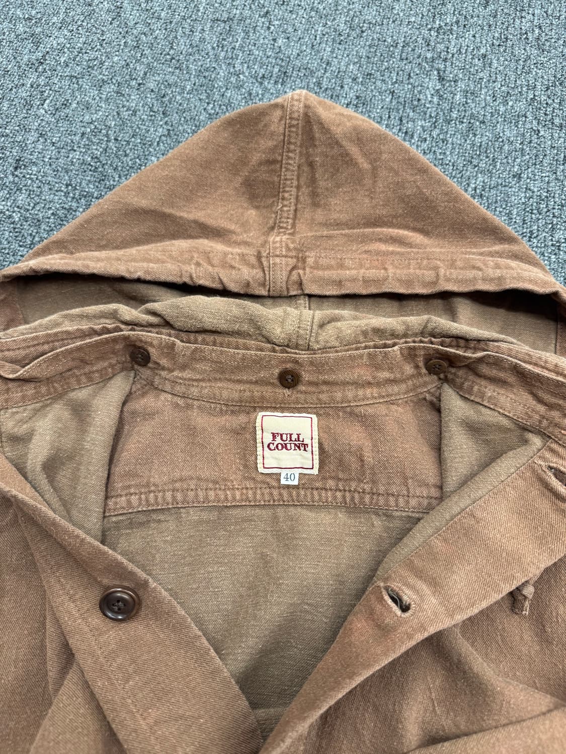 풀카운트 빈티지 코튼 후드자켓 상품이미지4