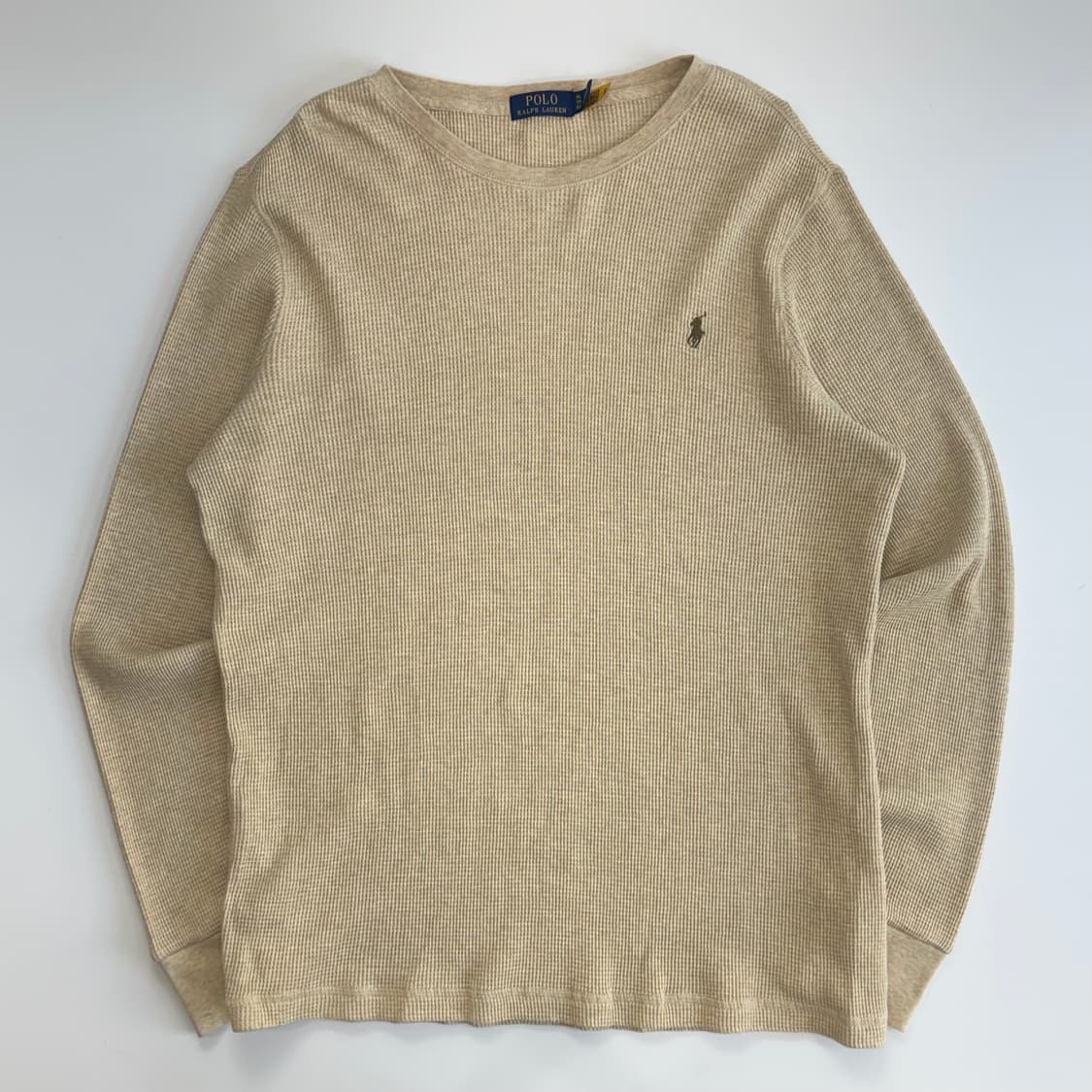 Polo 폴로 브라운 포니 베이지 와플니트 상품이미지3