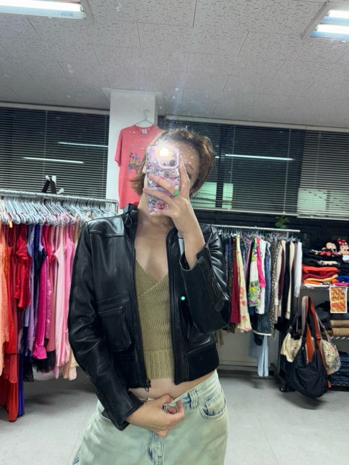 Sheepskin leather jacket 상품이미지7
