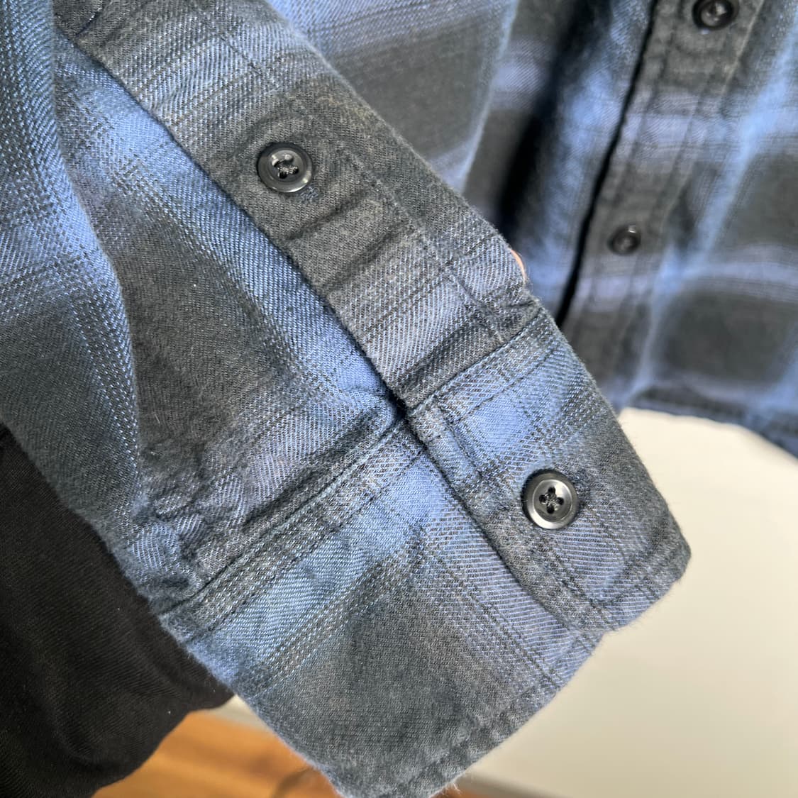 할리데이비슨 블루 체크 플란넬 셔츠 L 상품이미지8