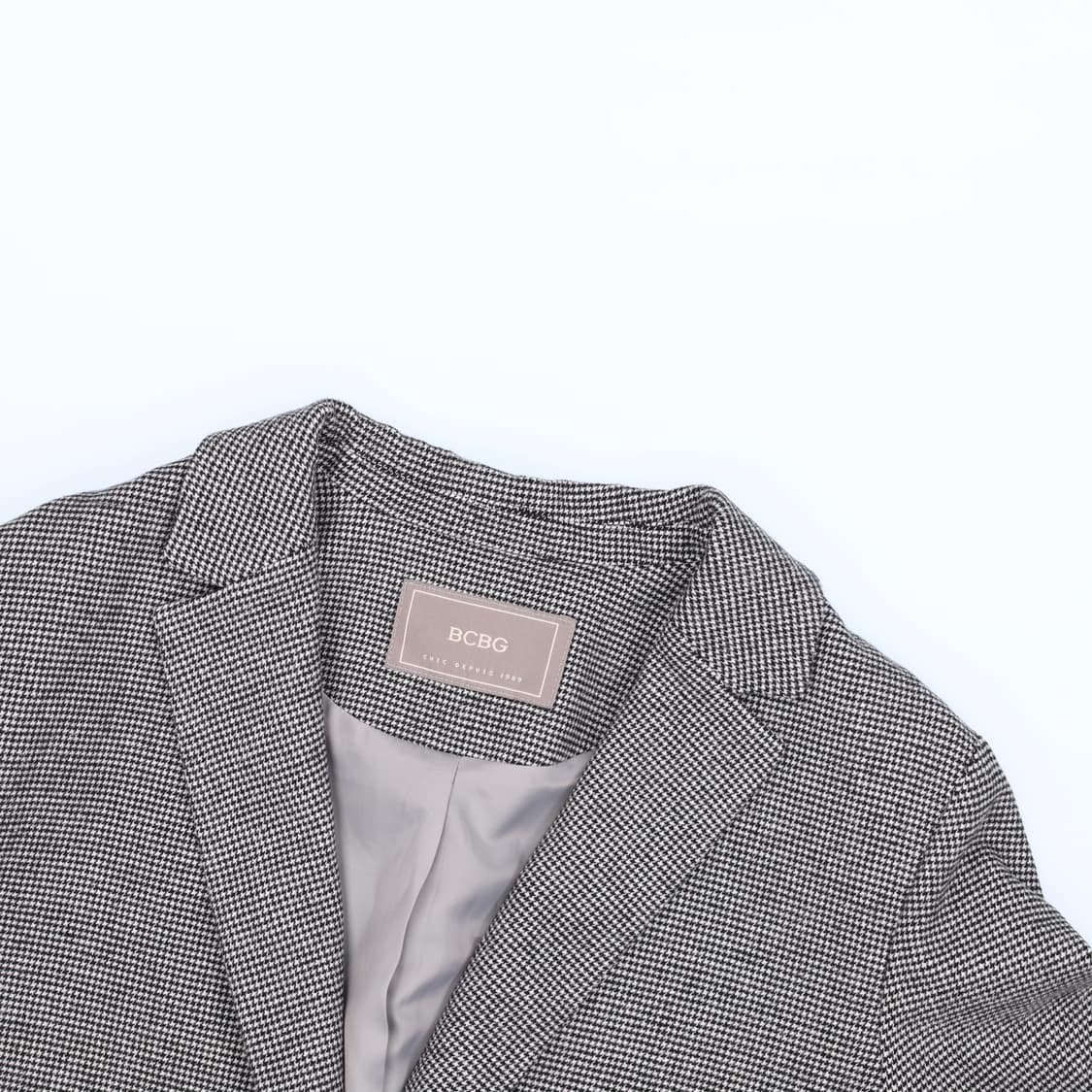 [85-94-155] 비씨비지 여성 트임 체크 코트 1104HR2 상품이미지3