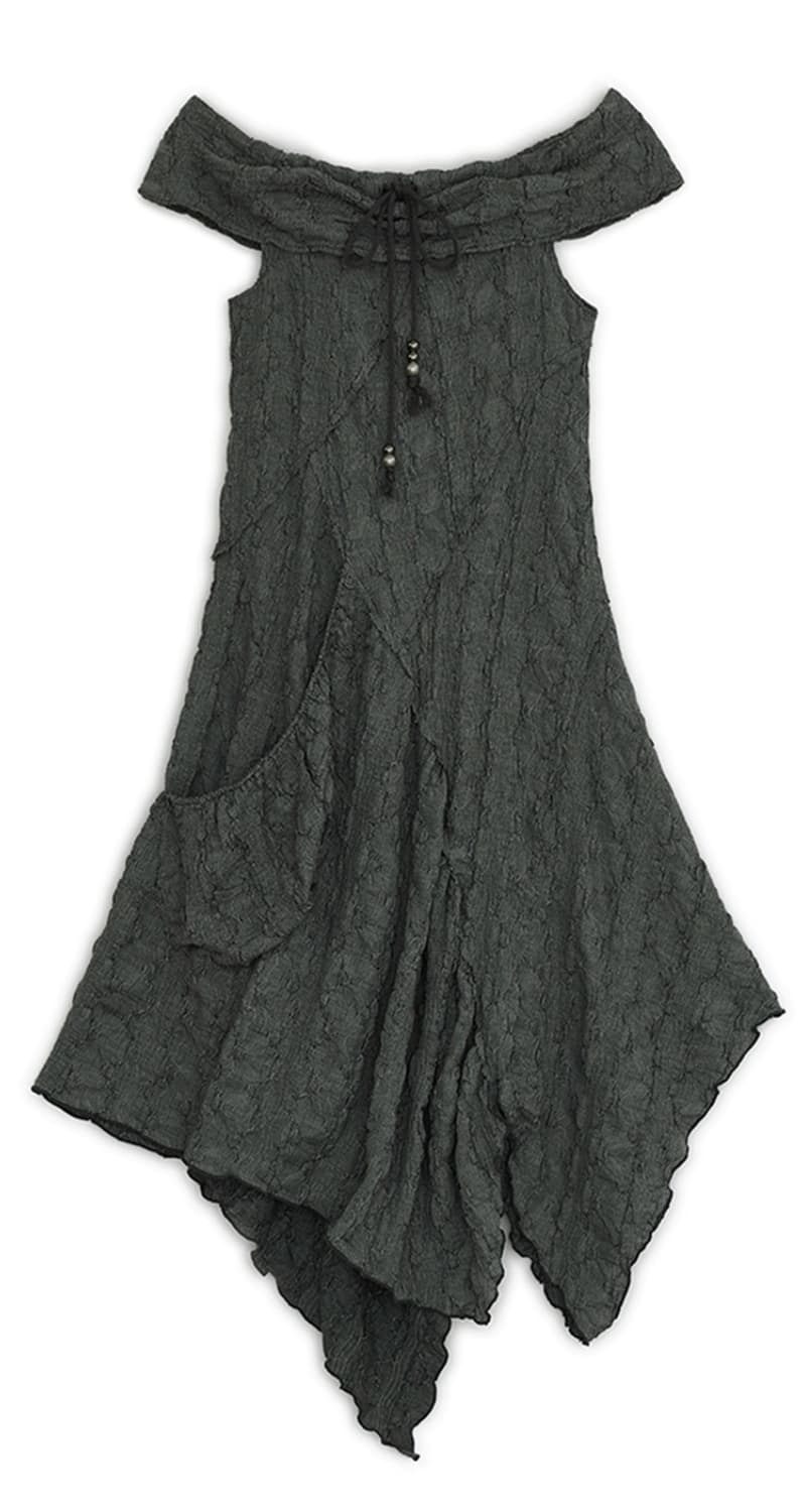 허그유어스킨 Draw-string off-shoulder dress (C 상품이미지2