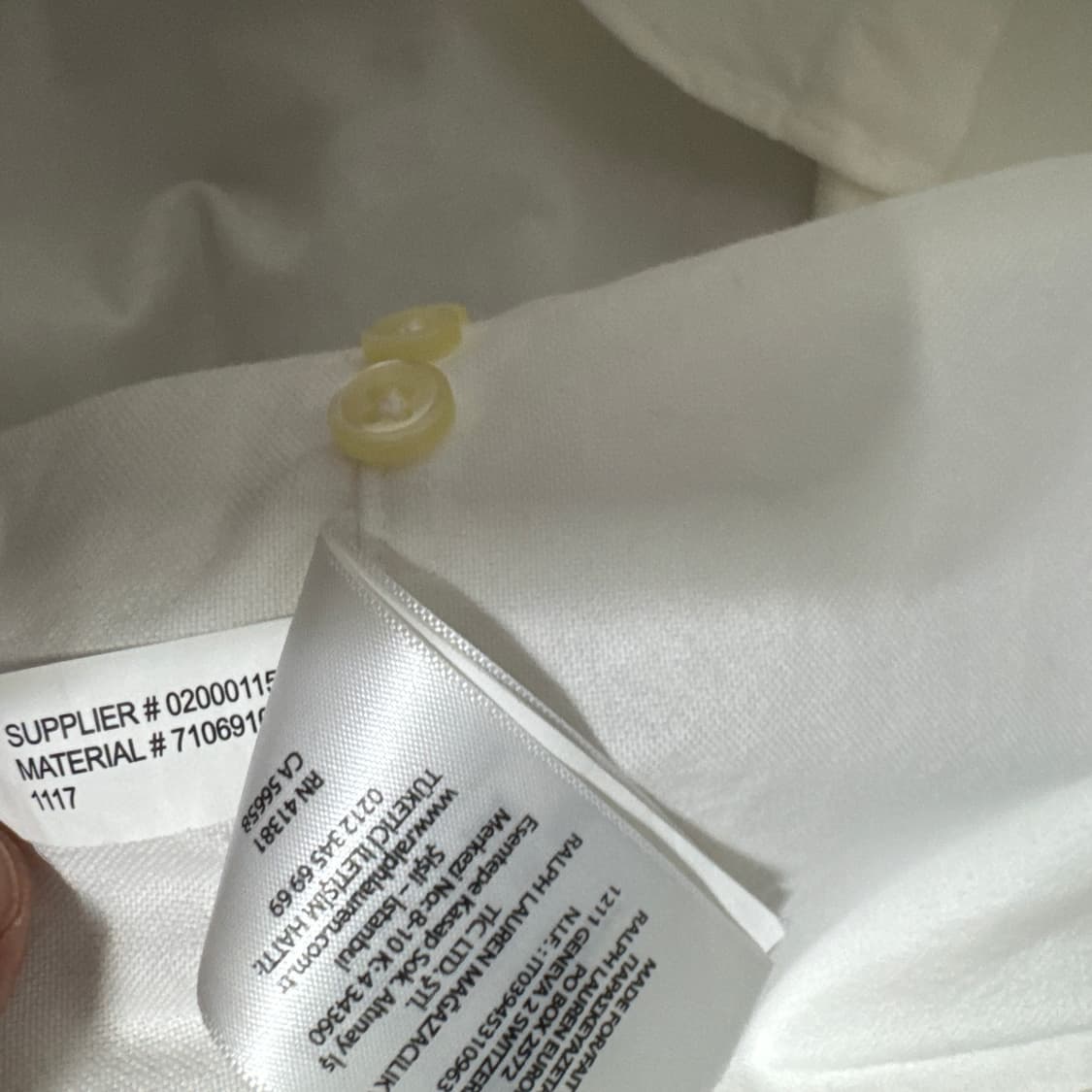 폴로랄프로렌 화이트셔츠 S사이즈 상품이미지5