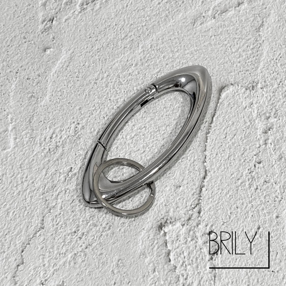 [Unisex] OVAL 스틸 아이콘 링 키링 열쇠고리 상품이미지2
