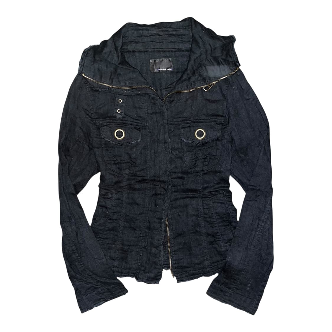 넥버클 그런지 투웨이 집업 갸루y2k펑크 상품이미지1