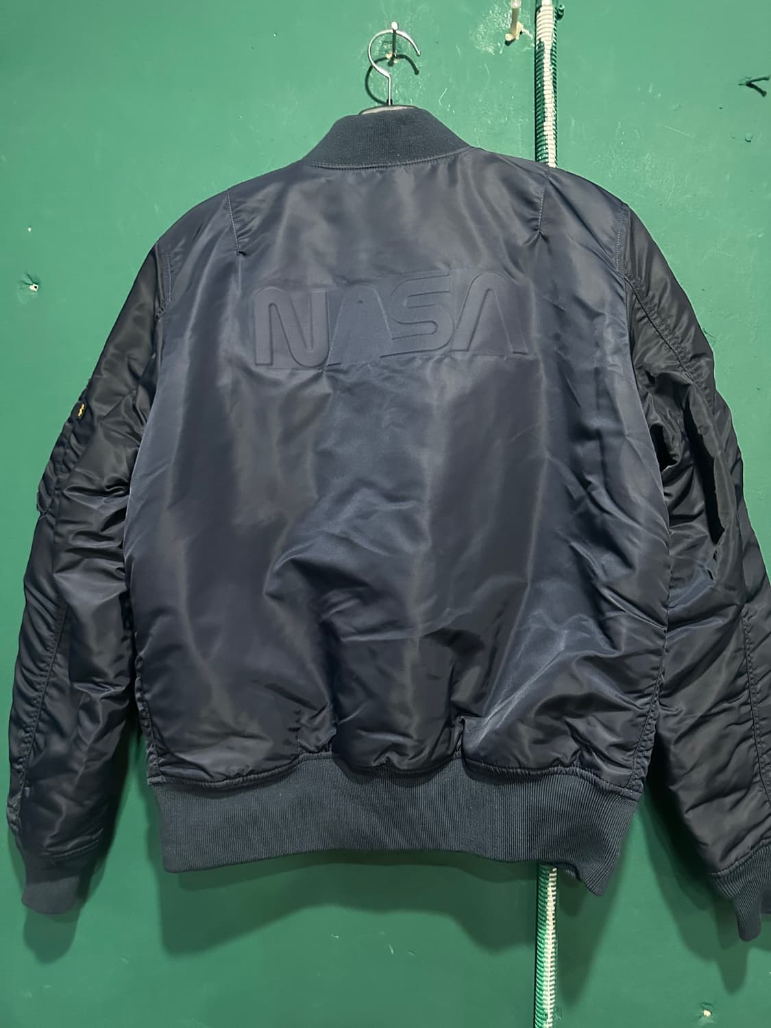 알파인더스트리 나사 신형ma-1 네이비L 상품이미지2