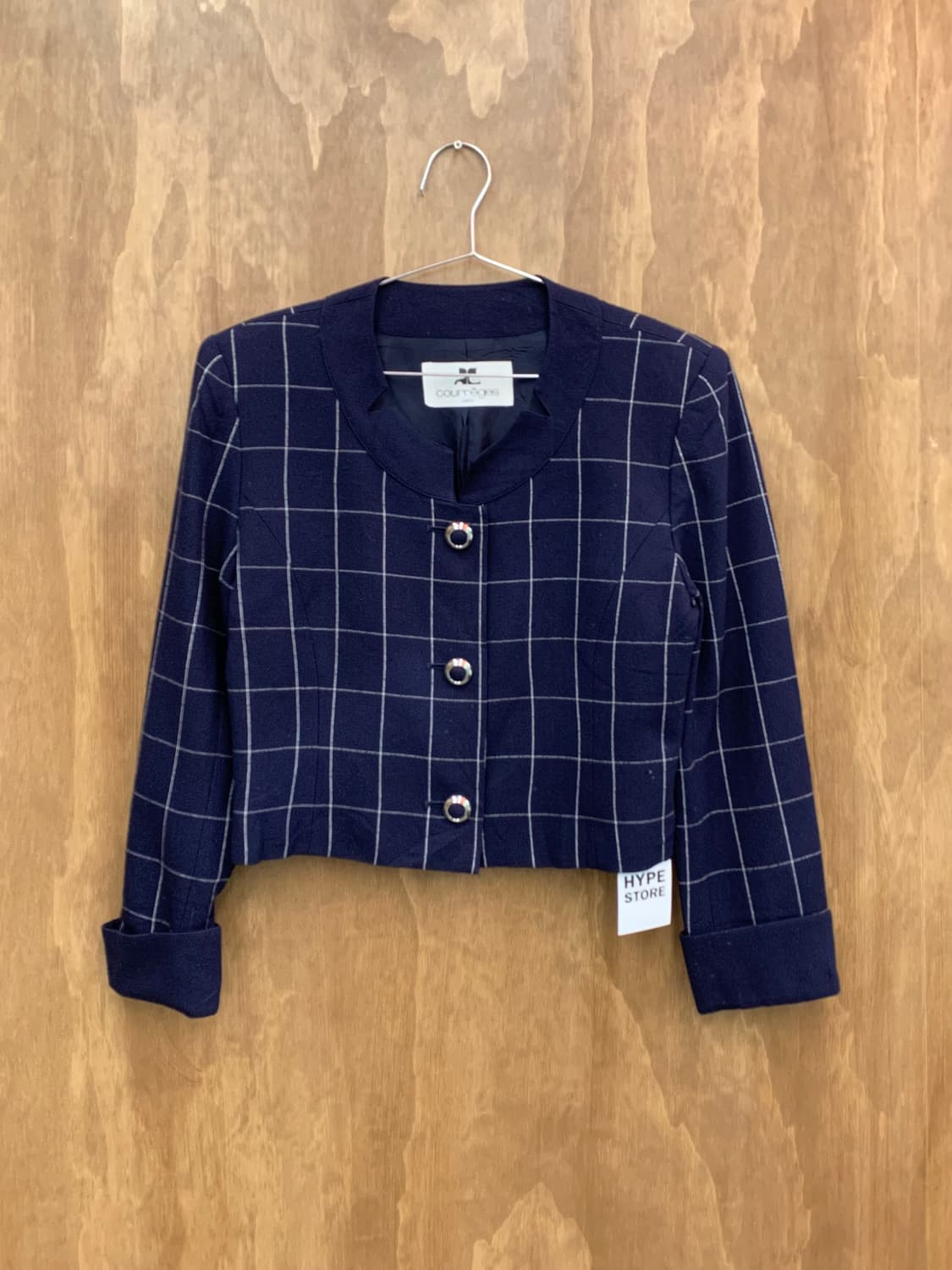 Courreges 꾸레쥬 체크자켓 상품이미지1