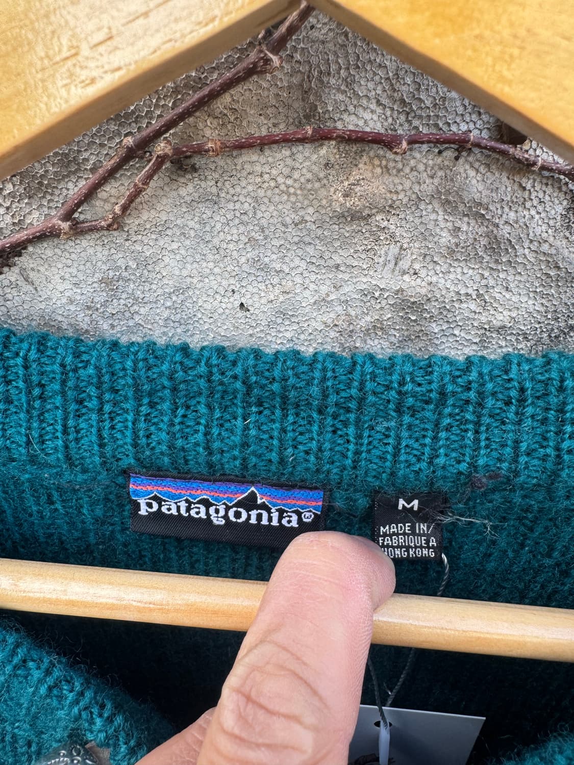90s 파타고니아 빈티지 홍콩제 울 니트 m 상품이미지6