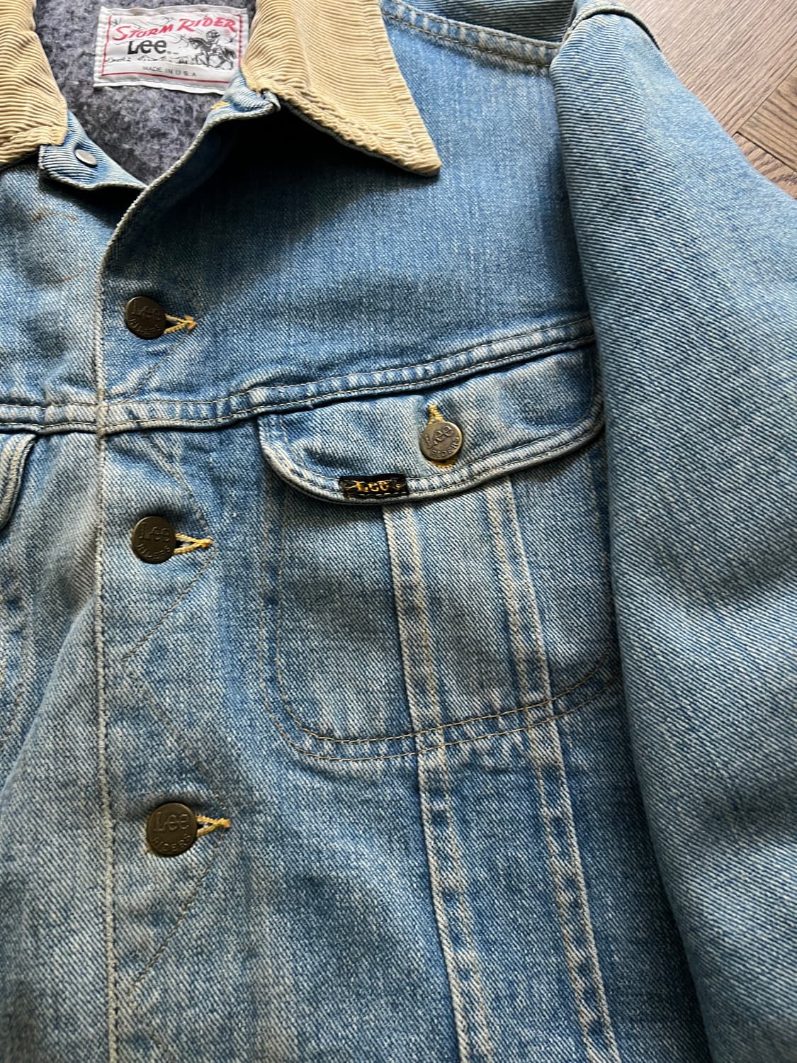 [M]70's Lee 스톰라이더 블랭킷 데님 트러커 자켓 R5 상품이미지3
