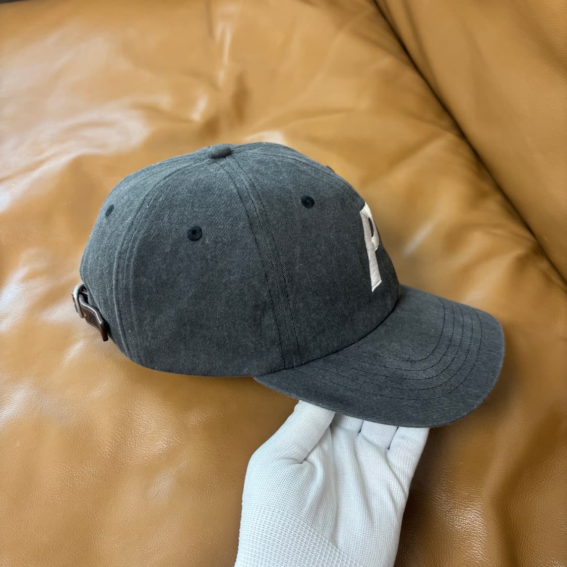 팔라스 6패널 볼캡 모자 고어텍스 피그먼트 블랙 상품이미지3