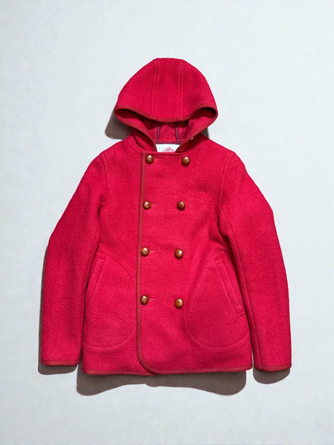 DANTON Hooded Double-Breasted Wool Coat 상품이미지1