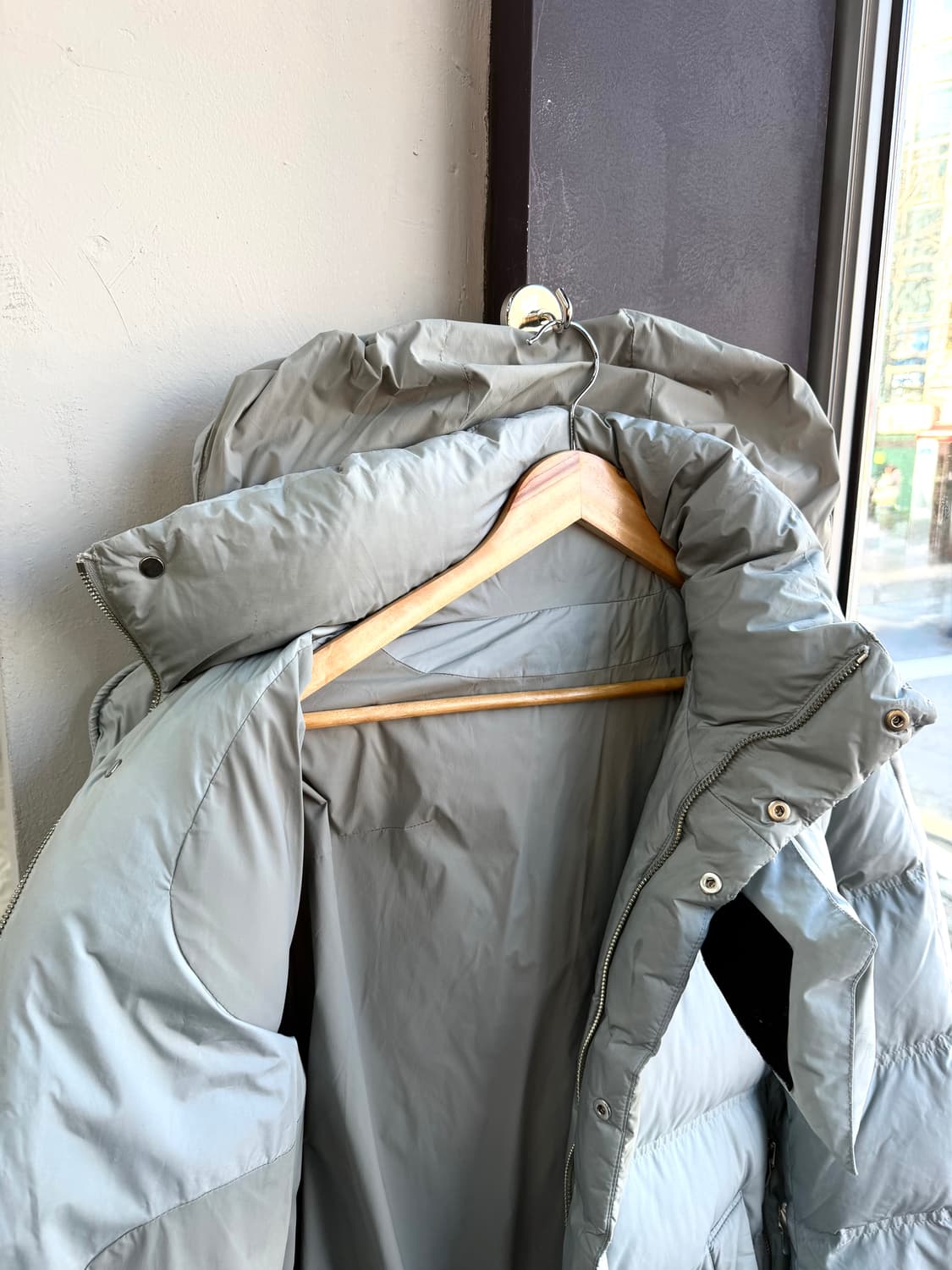 100~105/ 시스템옴므 스웨이드 블렌딩 구스 해비 롱패딩 상품이미지6