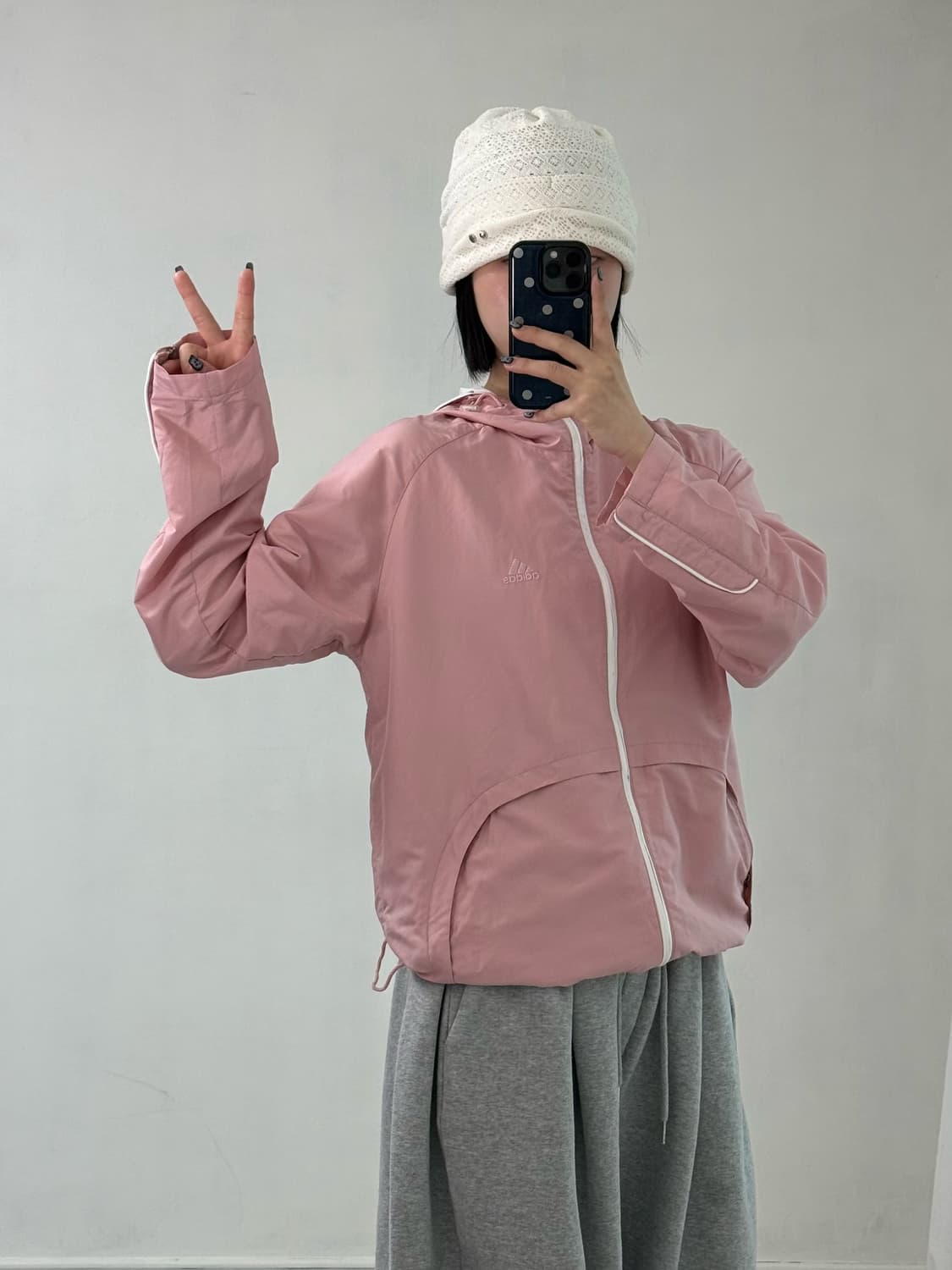 90‘s 아디다스 딸기우유 바람막이 상품이미지3