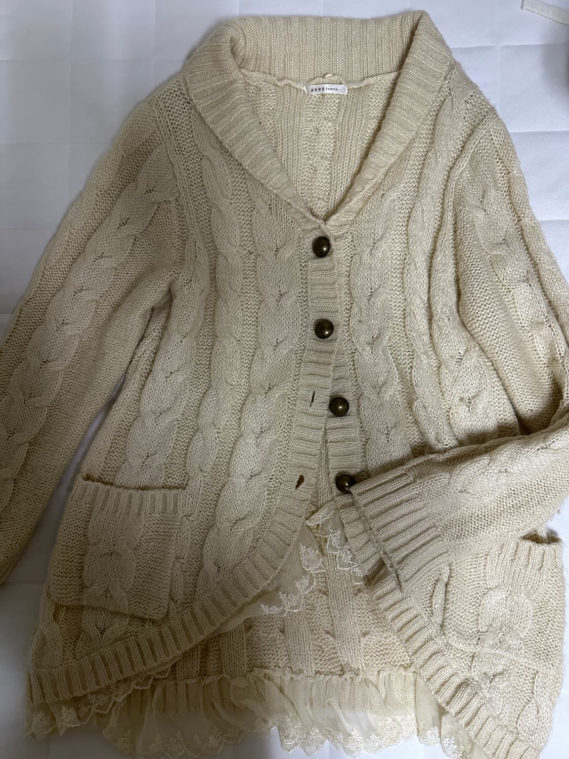 엑시즈팜 레이스 가디건 상품이미지1