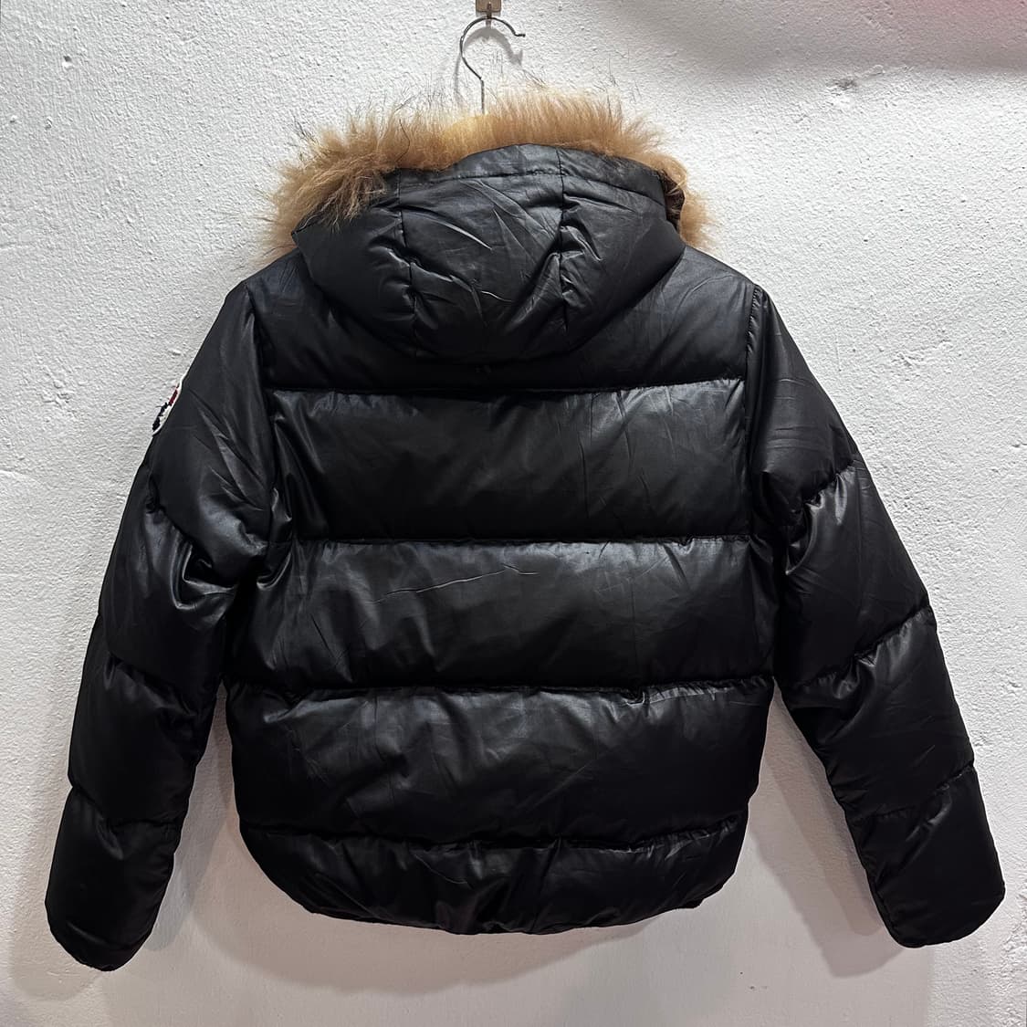 베어USA 퍼 트리밍 리버서블 크롭 패딩M 상품이미지6