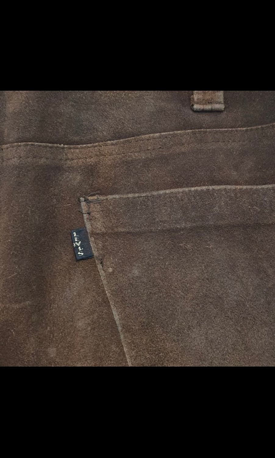 리바이스 lvc 스웨이드 플레어 레더 팬츠 상품이미지3