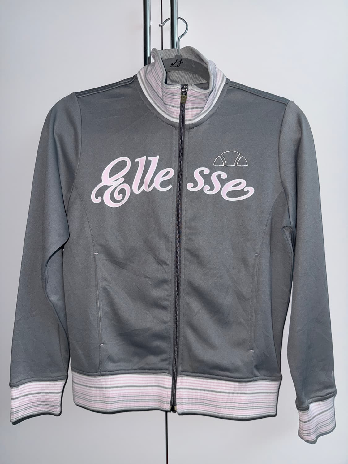 빈티지 엘레쎄 핑크그레이 집업 상품이미지1