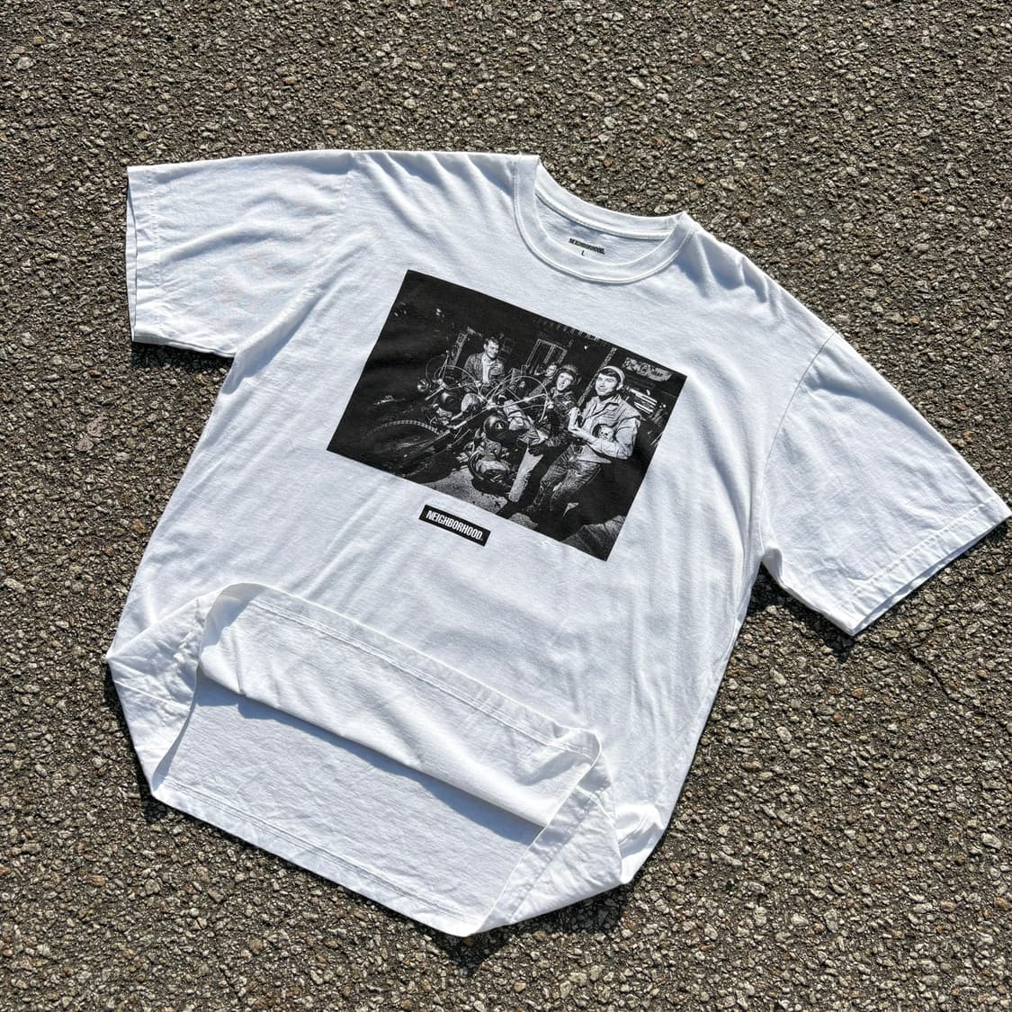 Neighborhood x Osamu Nagahama 화이트 반팔 티셔츠 상품이미지4
