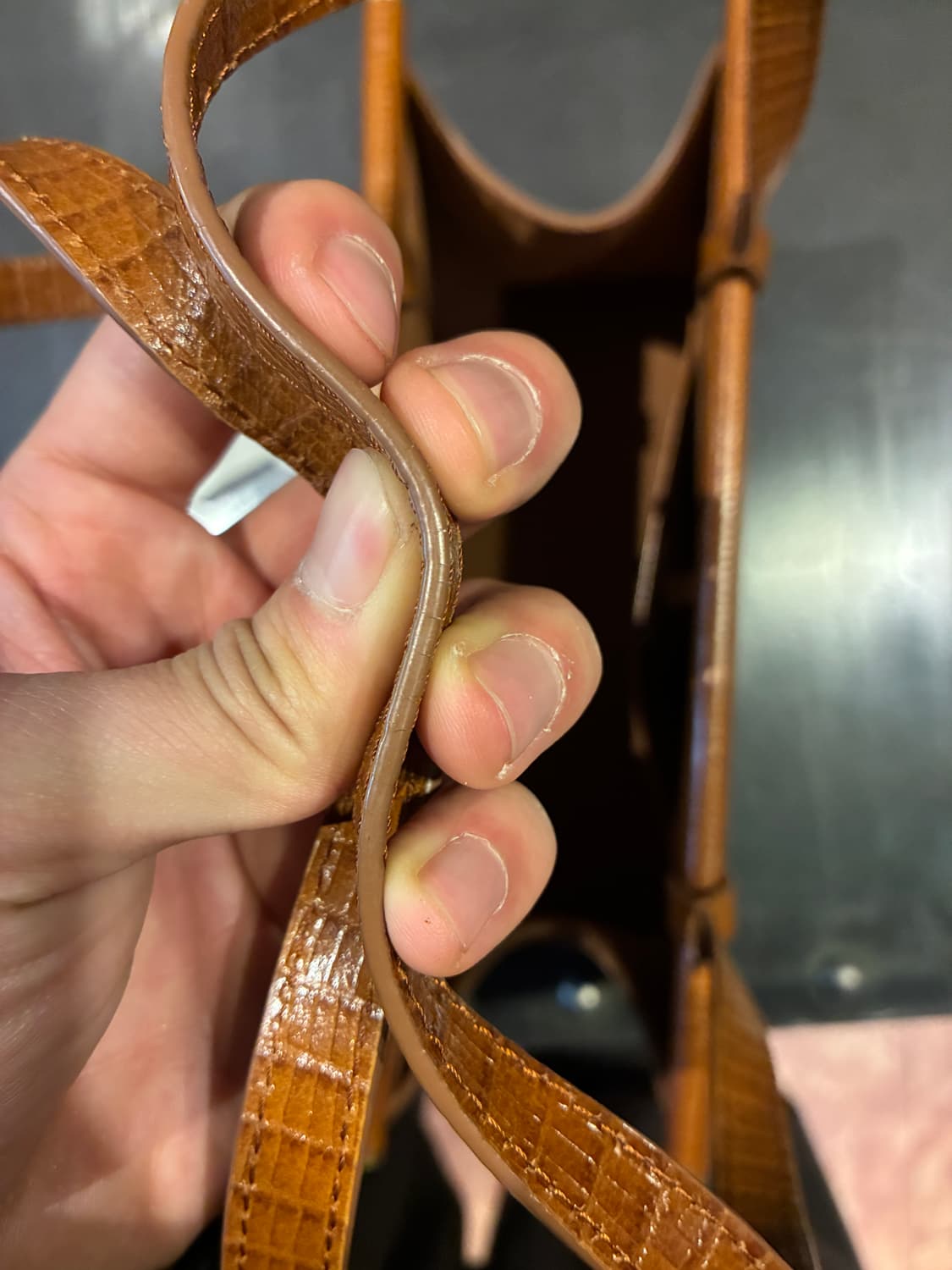 투티에 파라렐백 리자드 브라운 상품이미지4