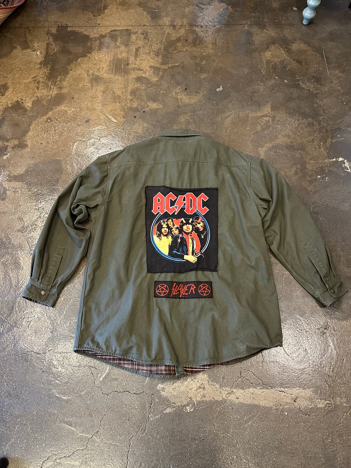 Carhartt AC/DC RockBand 칼하트 락밴드 워크 셔츠 XL 상품이미지1