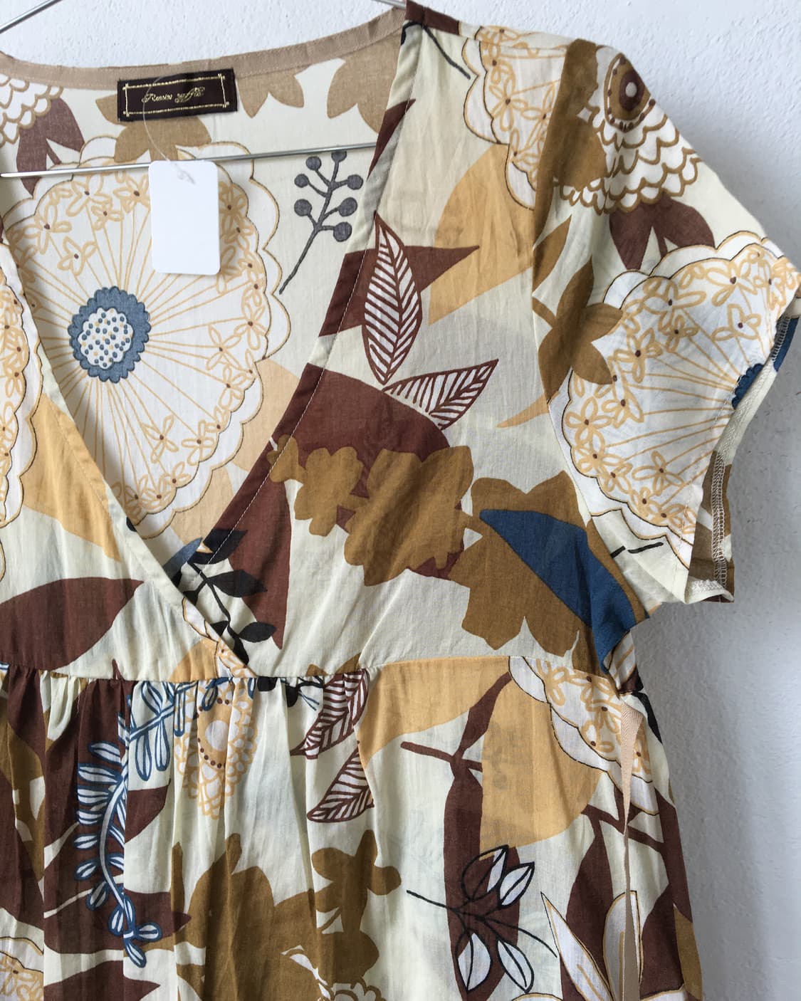 Ethnic mood pattern blouse 상품이미지5