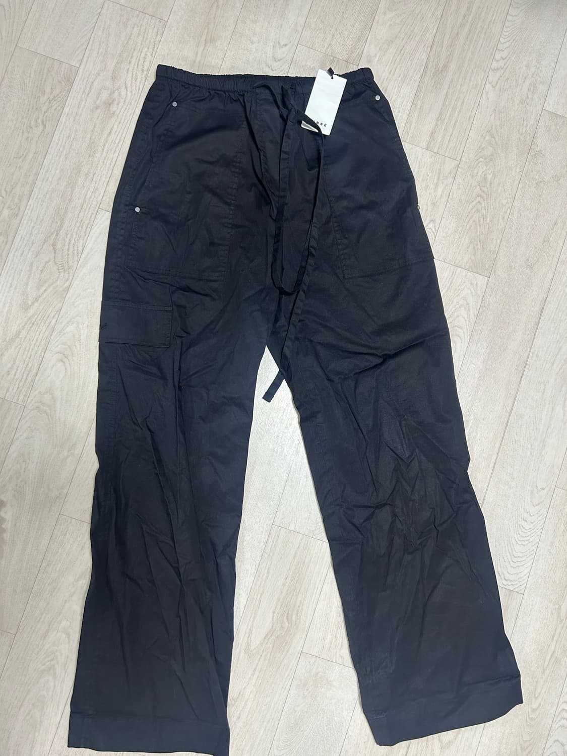 윤세 yunse string  pants black 상품이미지2