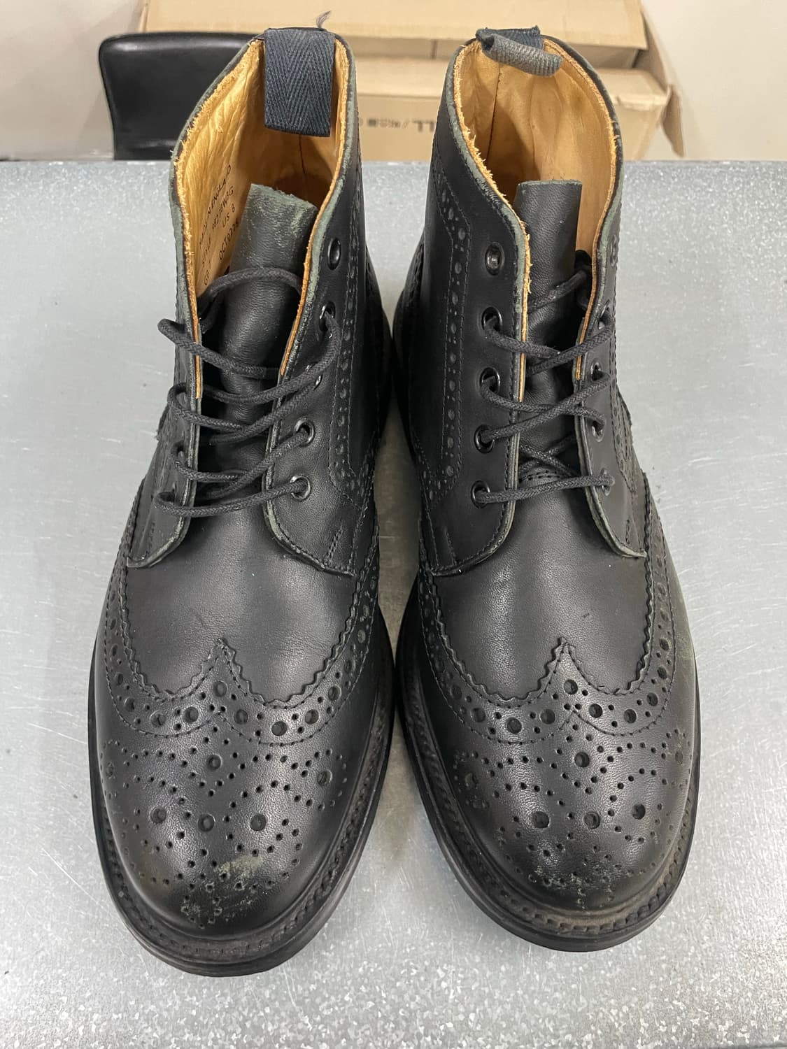 마크맥네어리 브로그 부츠 블랙 US8 상품이미지5