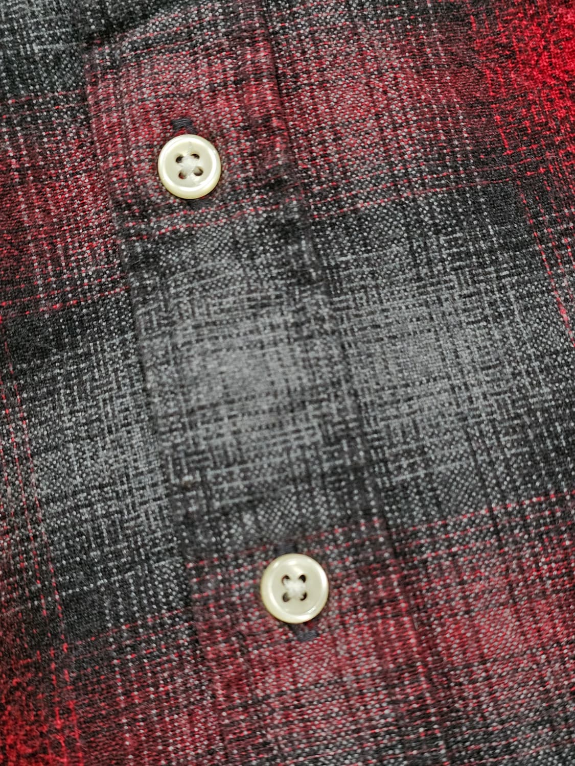 [M] 폴로 랄프로렌 레드/그레이 멀티 체크 코튼 커스텀 핏 셔츠 상품이미지4