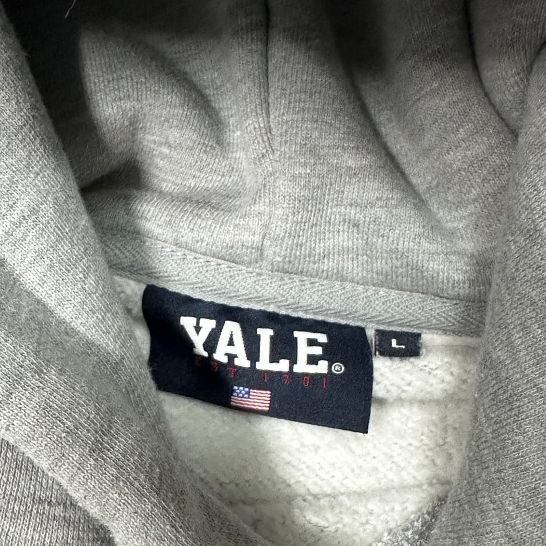 예일 yale 회색 후드티 L 상품이미지3