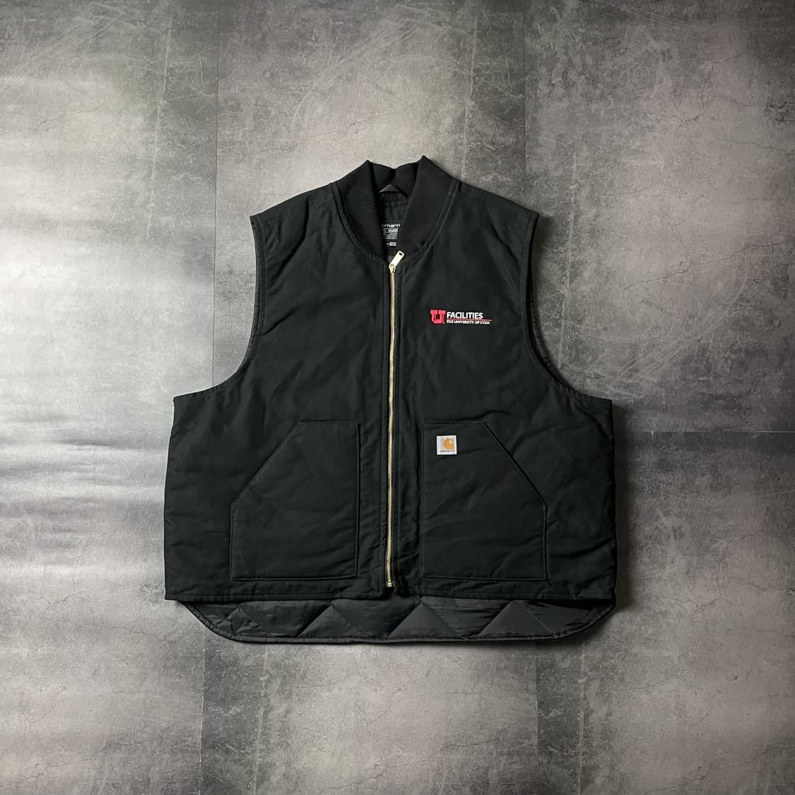 CARHART 칼하트 빈티지 블랙 워크 베스트 조끼 A00426 상품이미지1