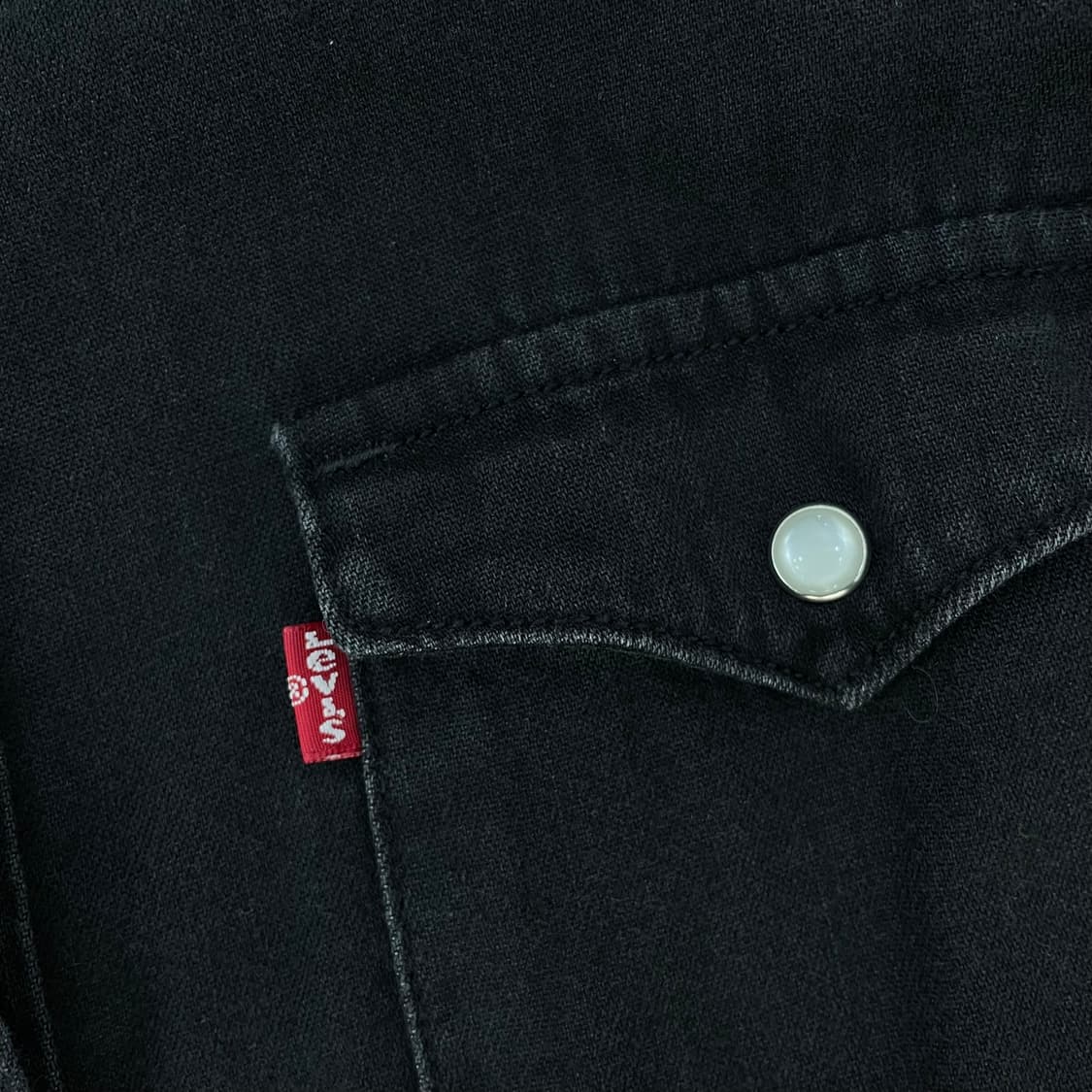 리바이스 웨스턴 데님 셔츠 드레스 상품이미지3