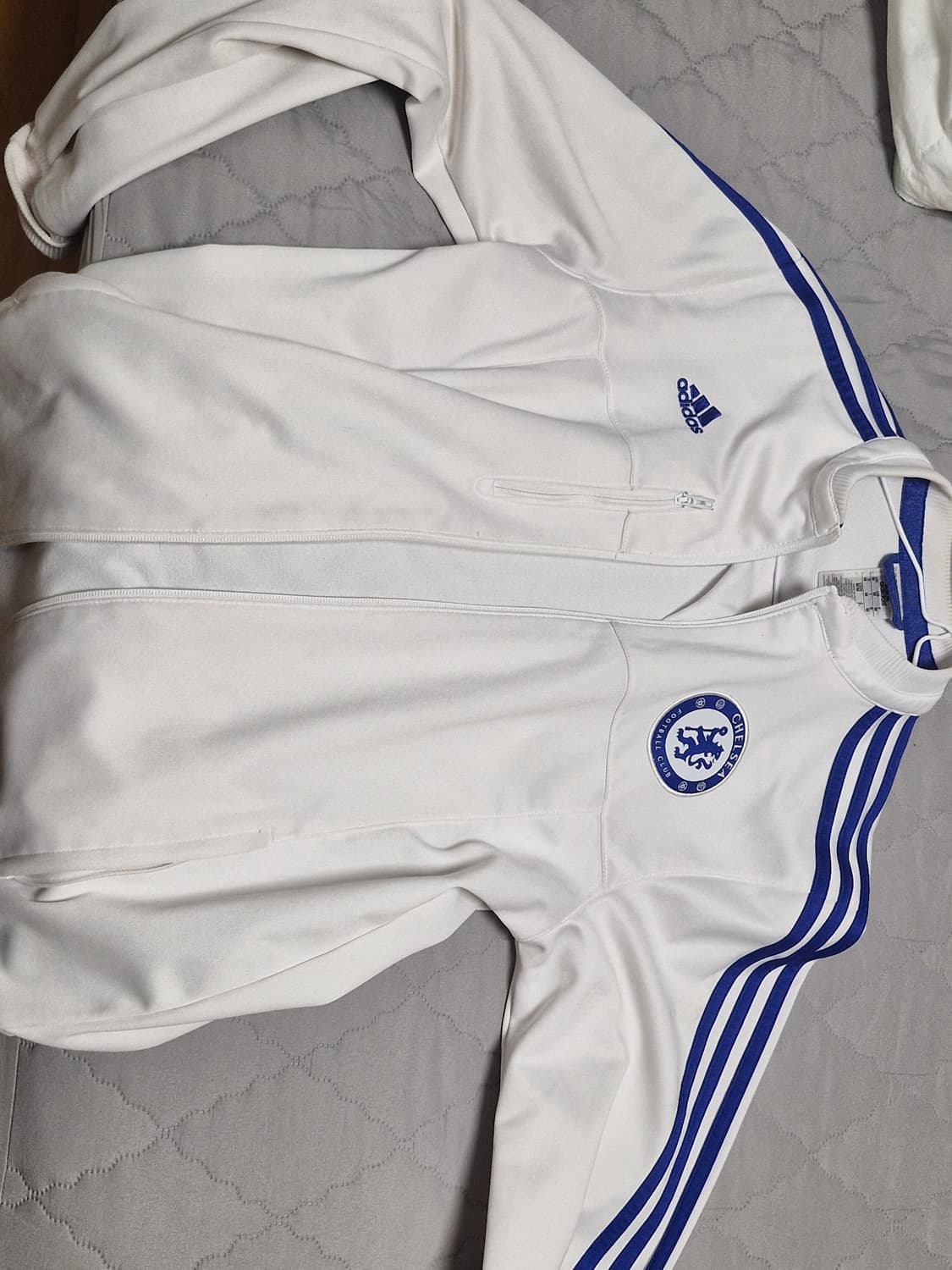 아디다스 첼시 화이트 블루 흰색파랑 트랙탑져지 95 상품이미지2