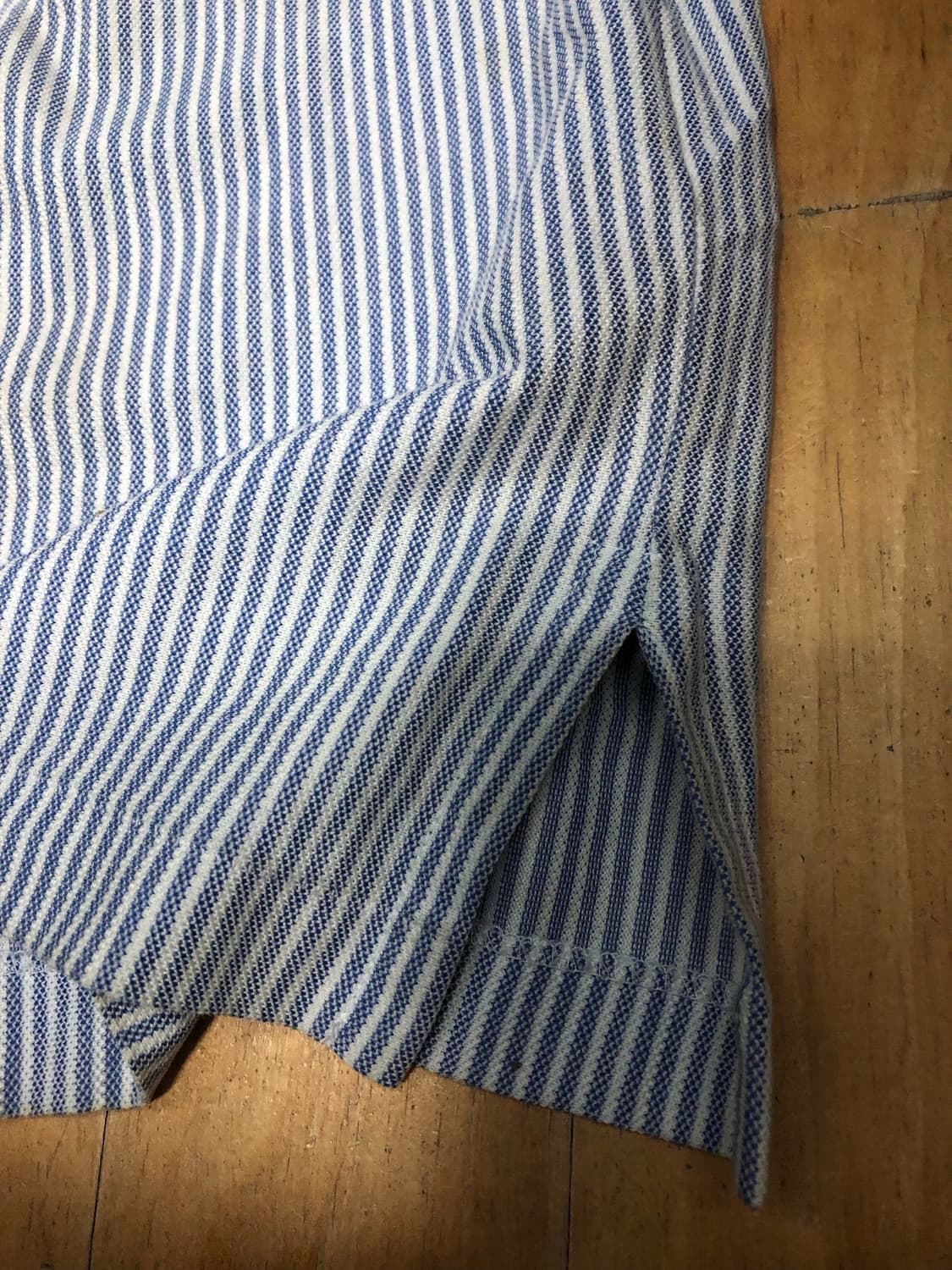 폴로 랄프로렌 플래그 자수 스트라이프 하프 카라넥 L 상품이미지7