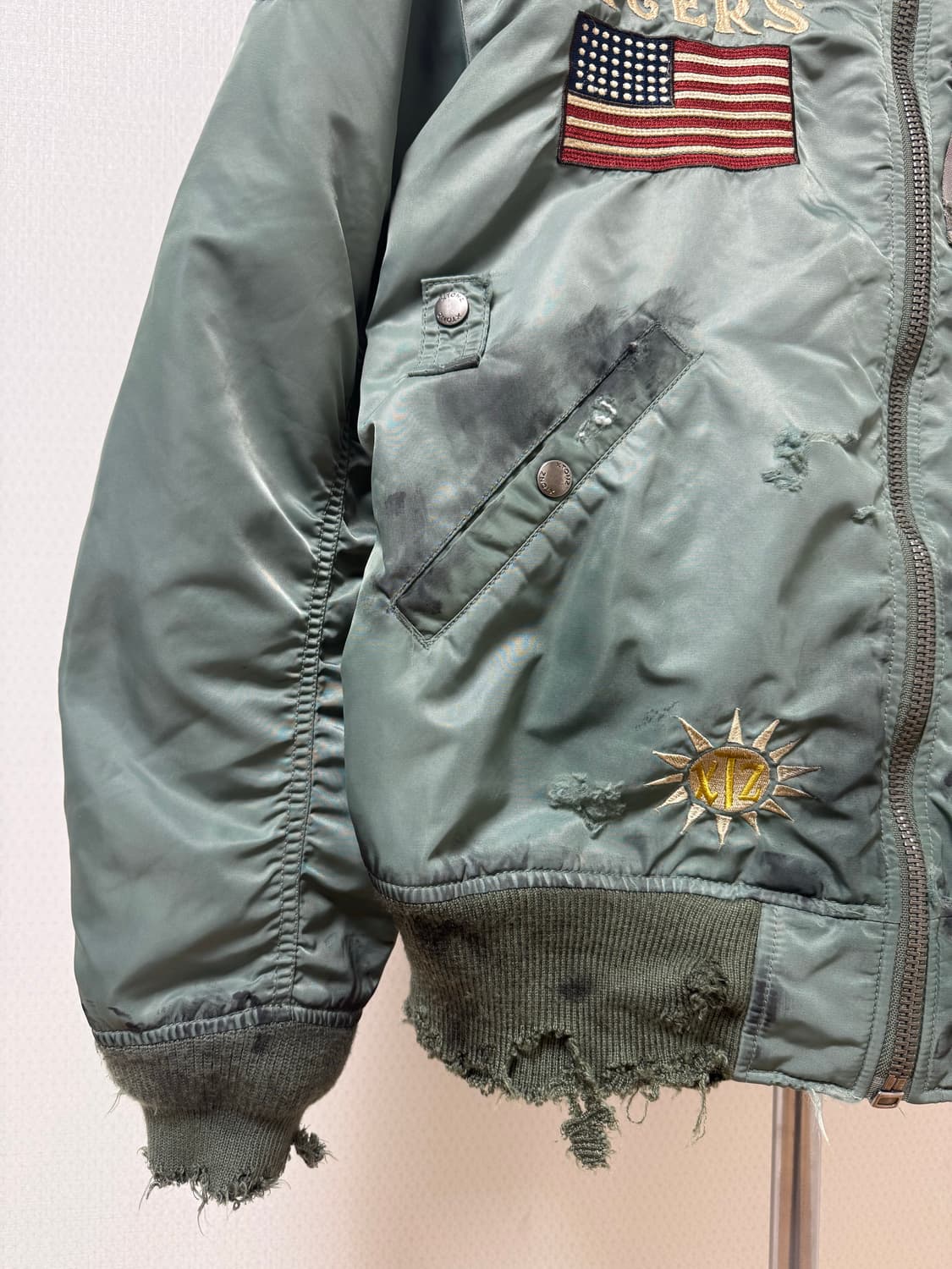 빈티지 ma-1 xtonz 항공 자켓 상품이미지4